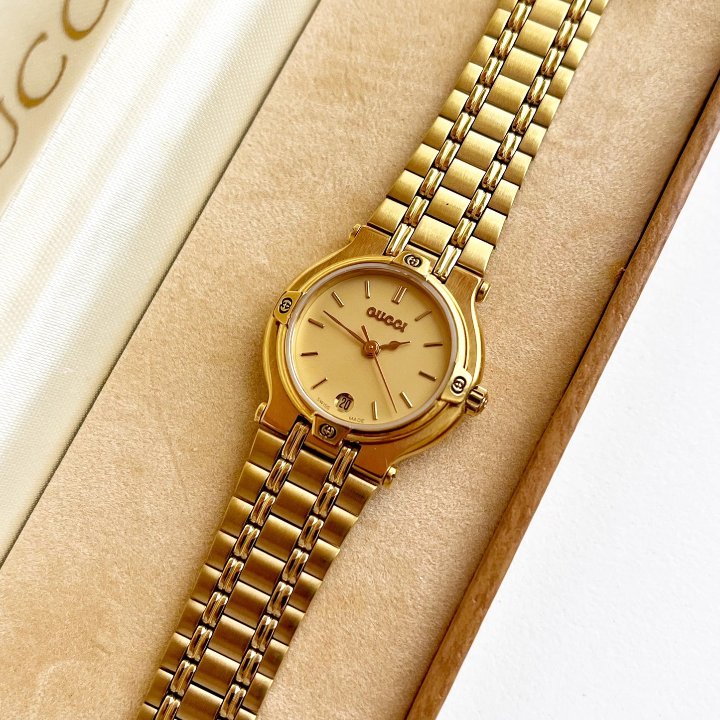 Gucci Vintage Gold Women's Watch, Gift For Her, Boxed, 18cm