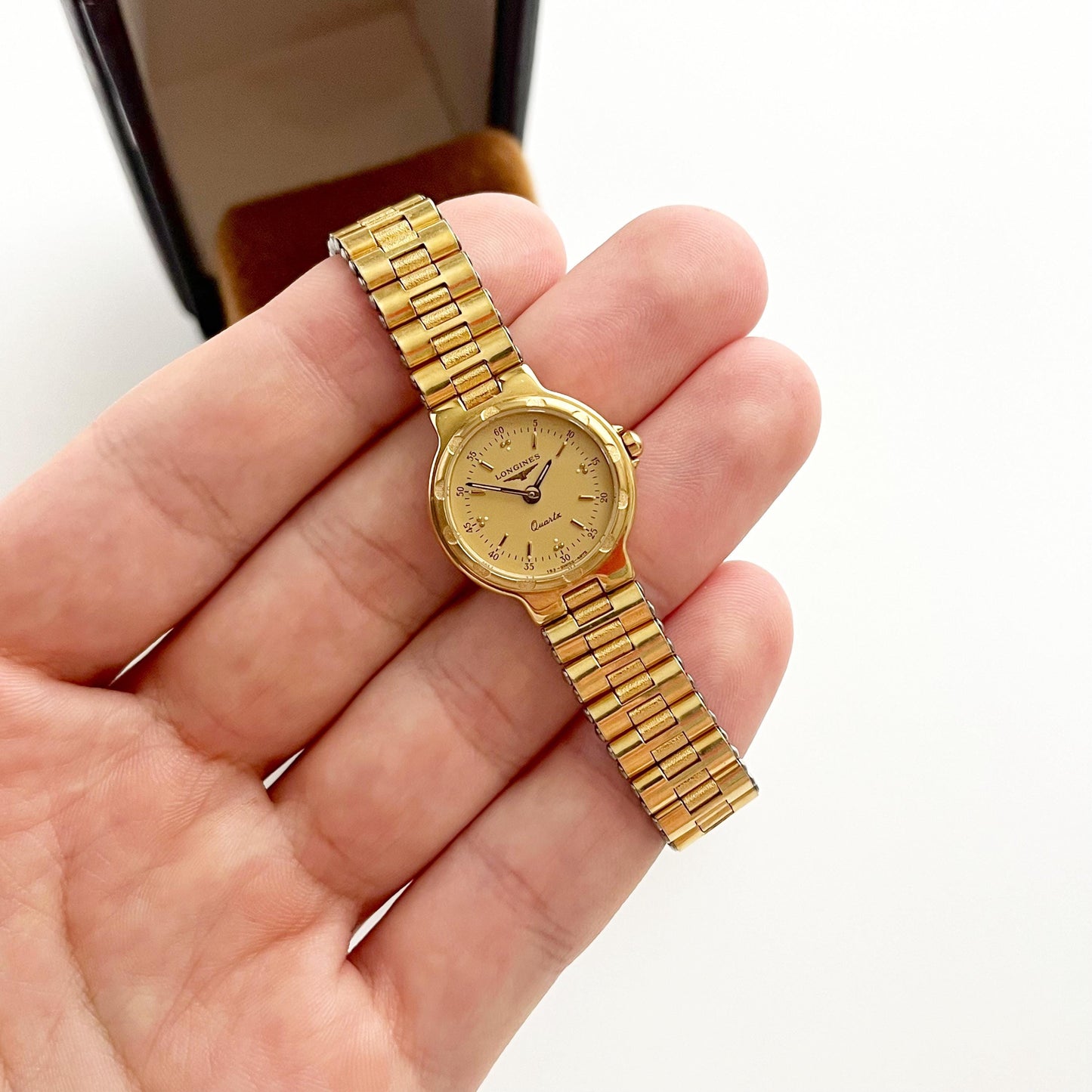 Longines Vintage Womens Gold Watch, Boxed, Gift for Her - 16.5cm