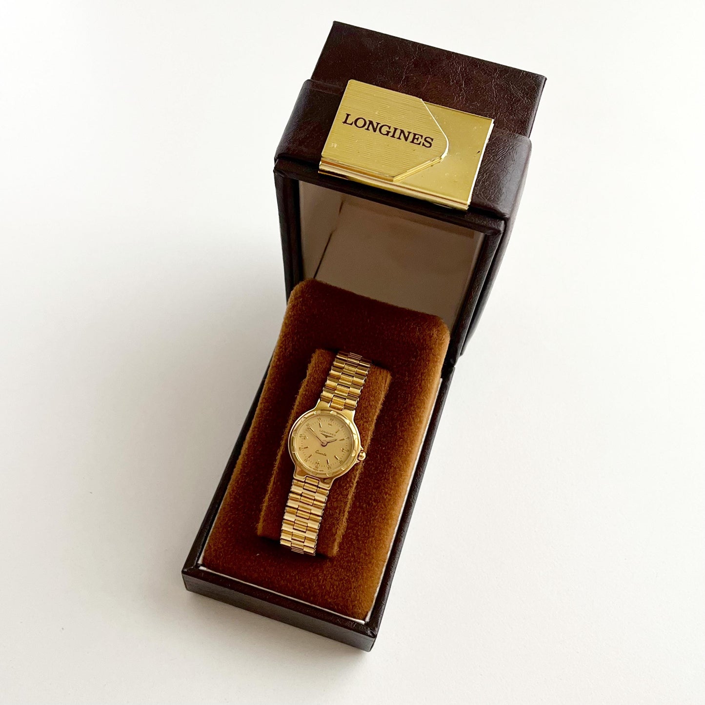 Longines Vintage Womens Gold Watch, Boxed, Gift for Her - 16.5cm