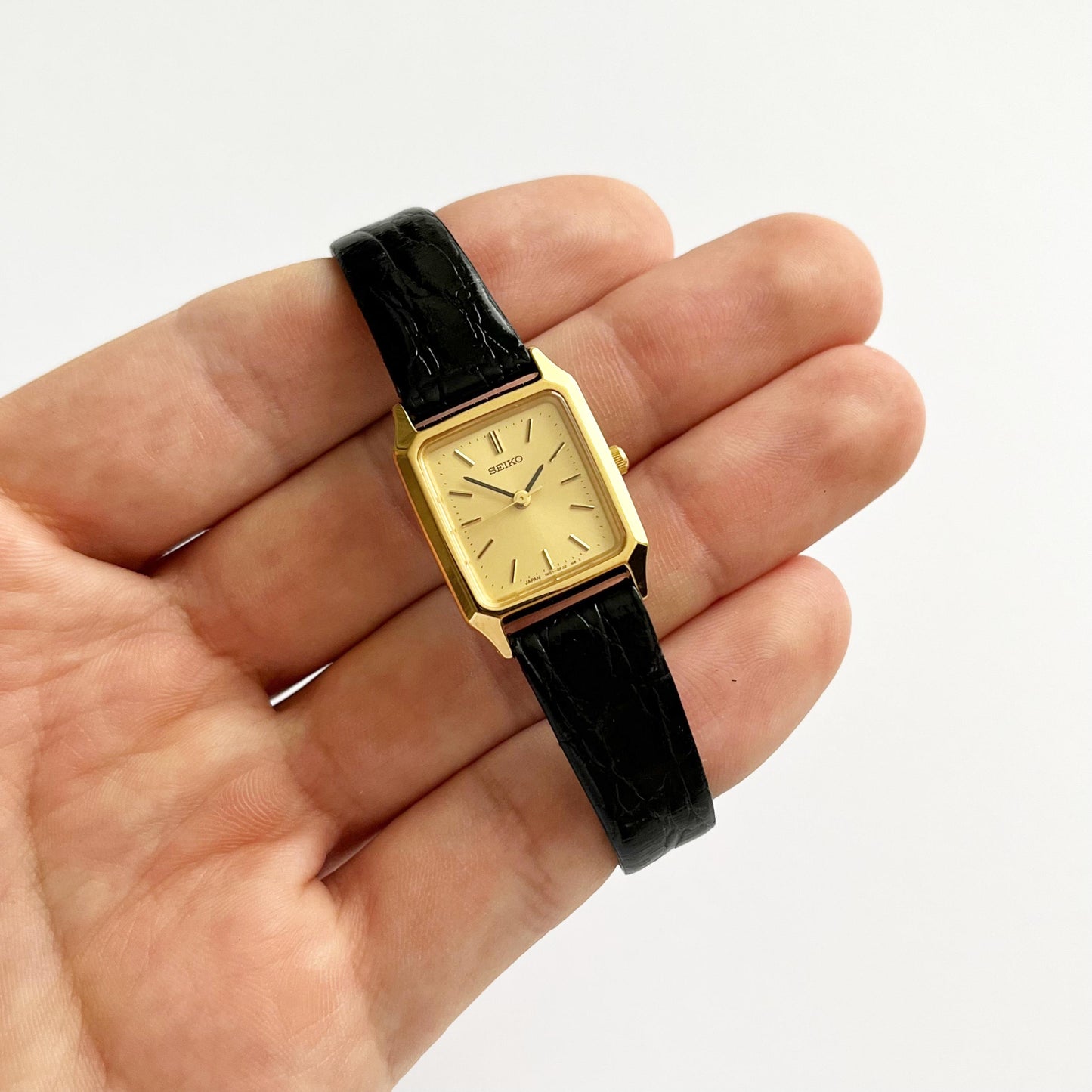 Seiko Womens Vintage Watch, Gold, Leather Band, Boxed, Gift For Her