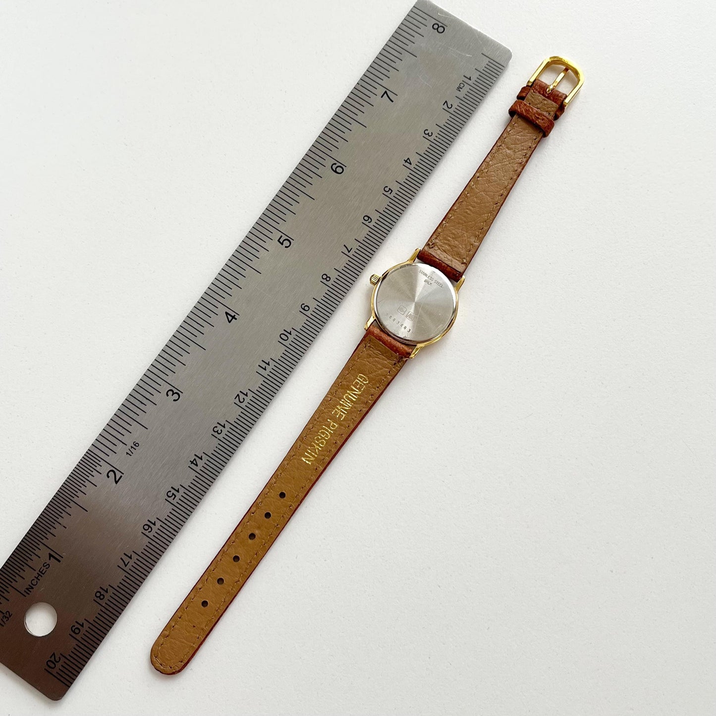 Longines Women’s Gold Vintage Watch, Brown Leather Band, Boxed, Gift for Her