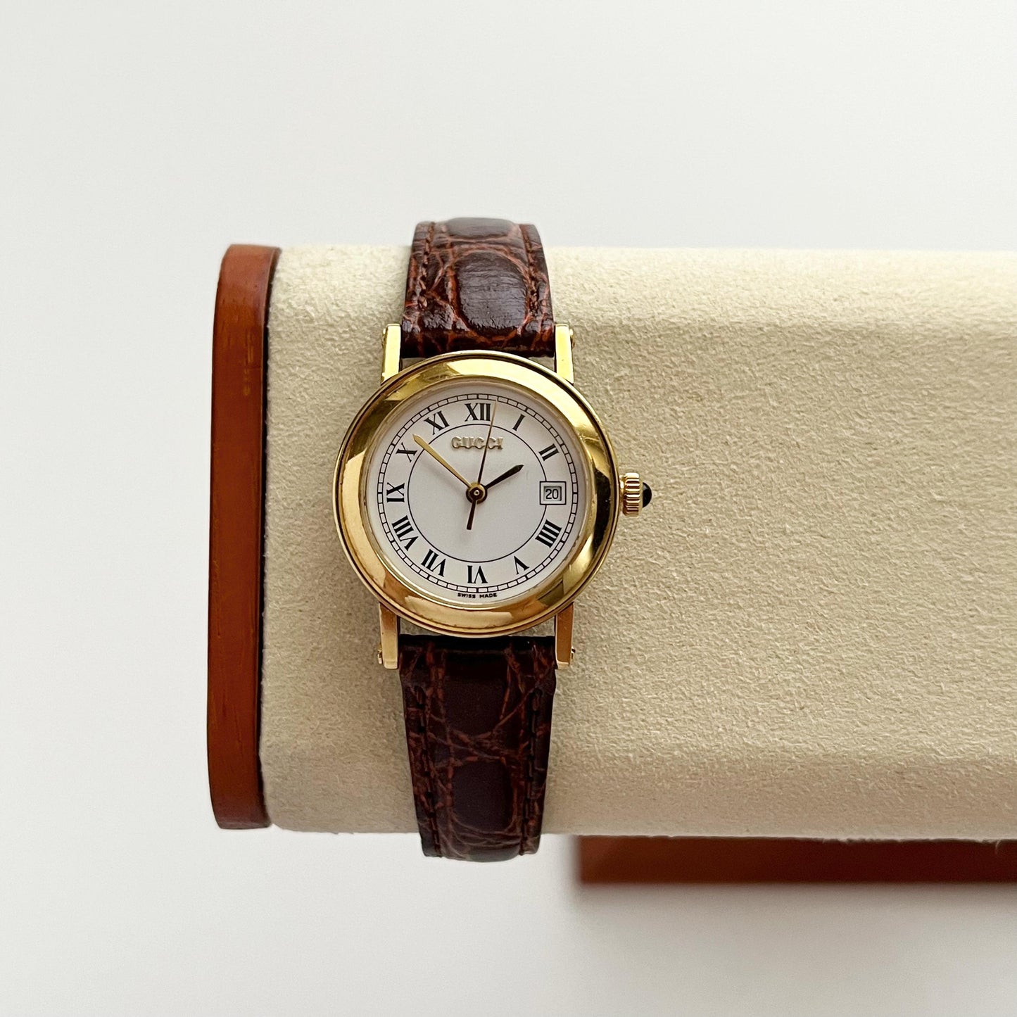 Gucci Gold Vintage Womens Watch, New Band, Gift for Her, Boxed