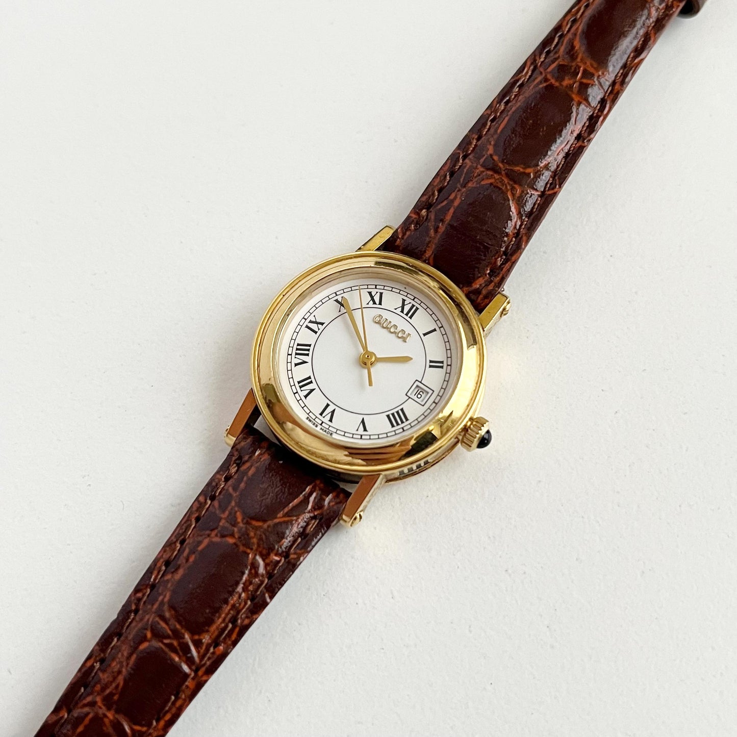 Gucci Gold Vintage Womens Watch, New Band, Gift for Her, Boxed