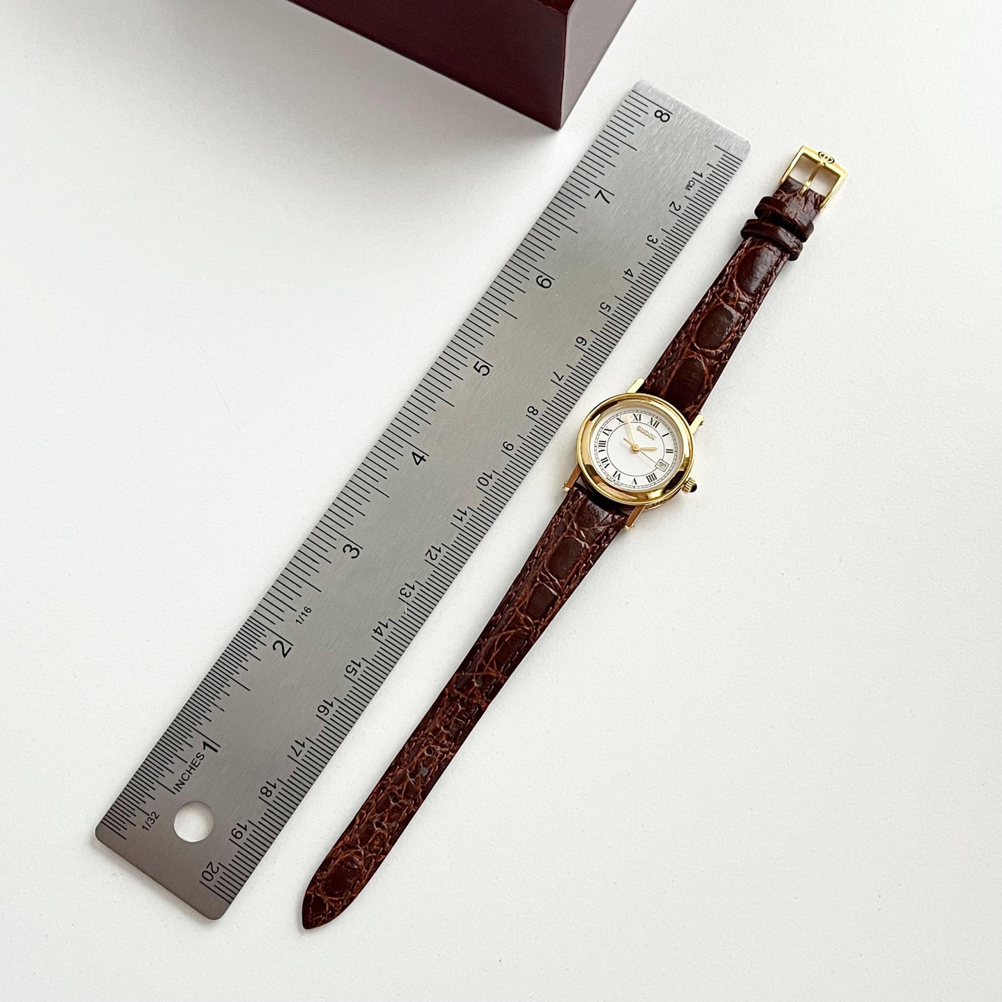 Gucci Gold Vintage Womens Watch, New Band, Gift for Her, Boxed