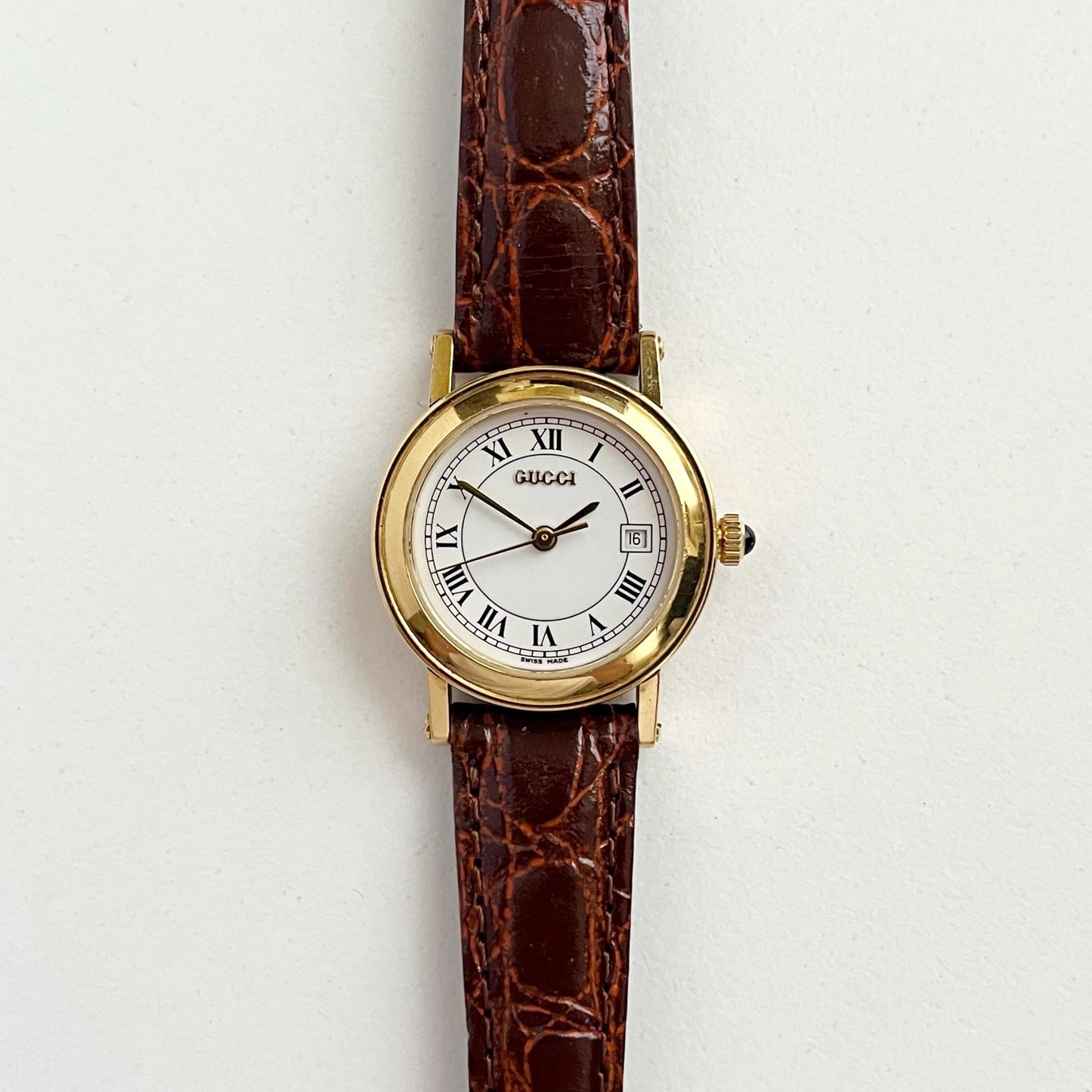 Gucci Gold Vintage Womens Watch, New Band, Gift for Her, Boxed