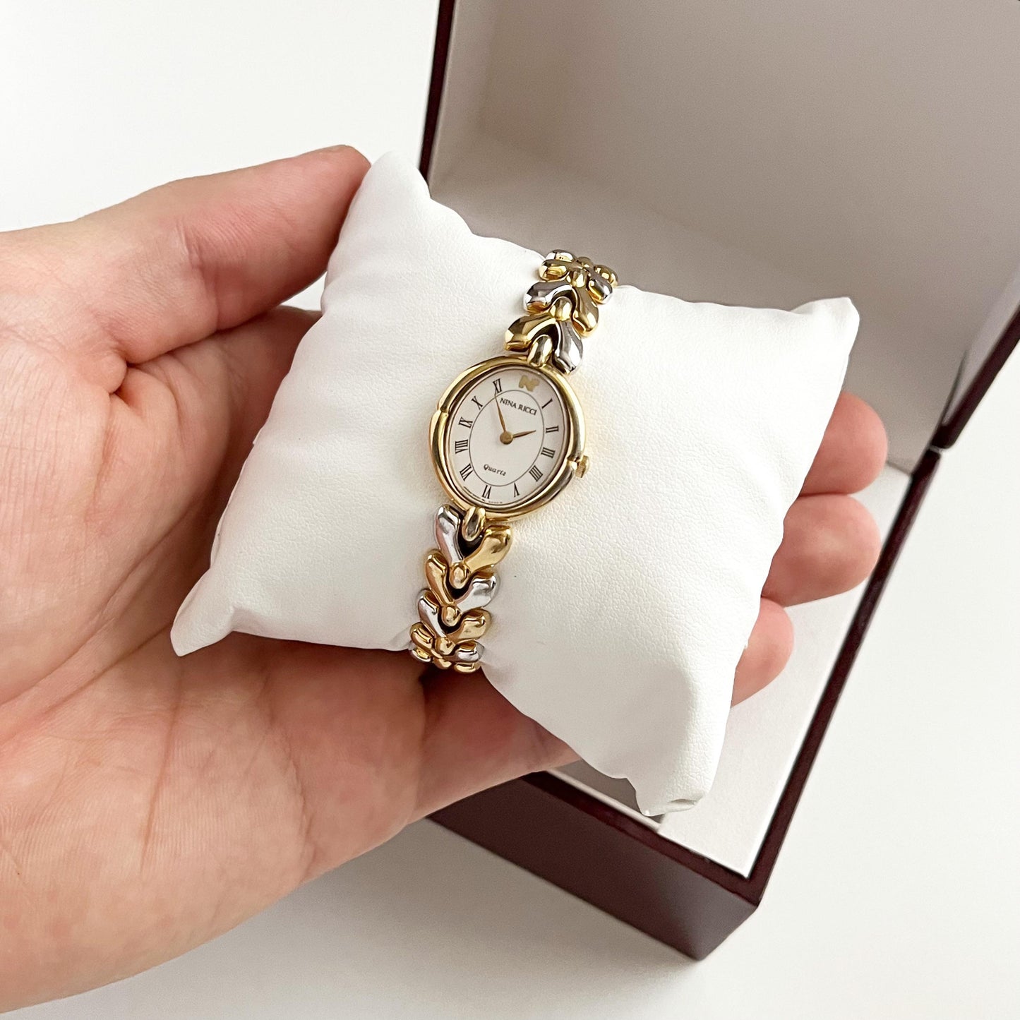 Vintage Watch - Boxed gift for her, Ladies gold tone Nina Ricci Watch