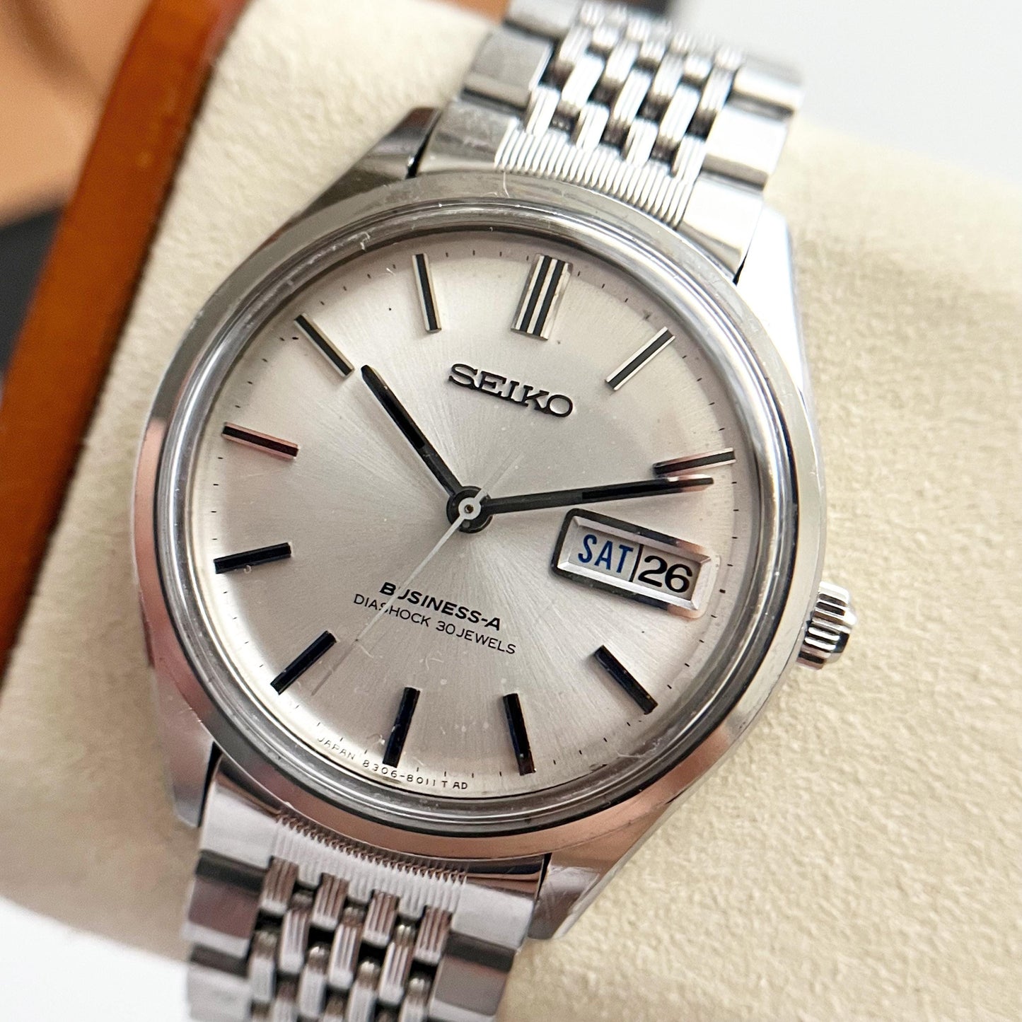 Seiko Vintage Mechanical Automatic Vintage Men’s Stainless Steel Watch, Boxed - 18.5cm