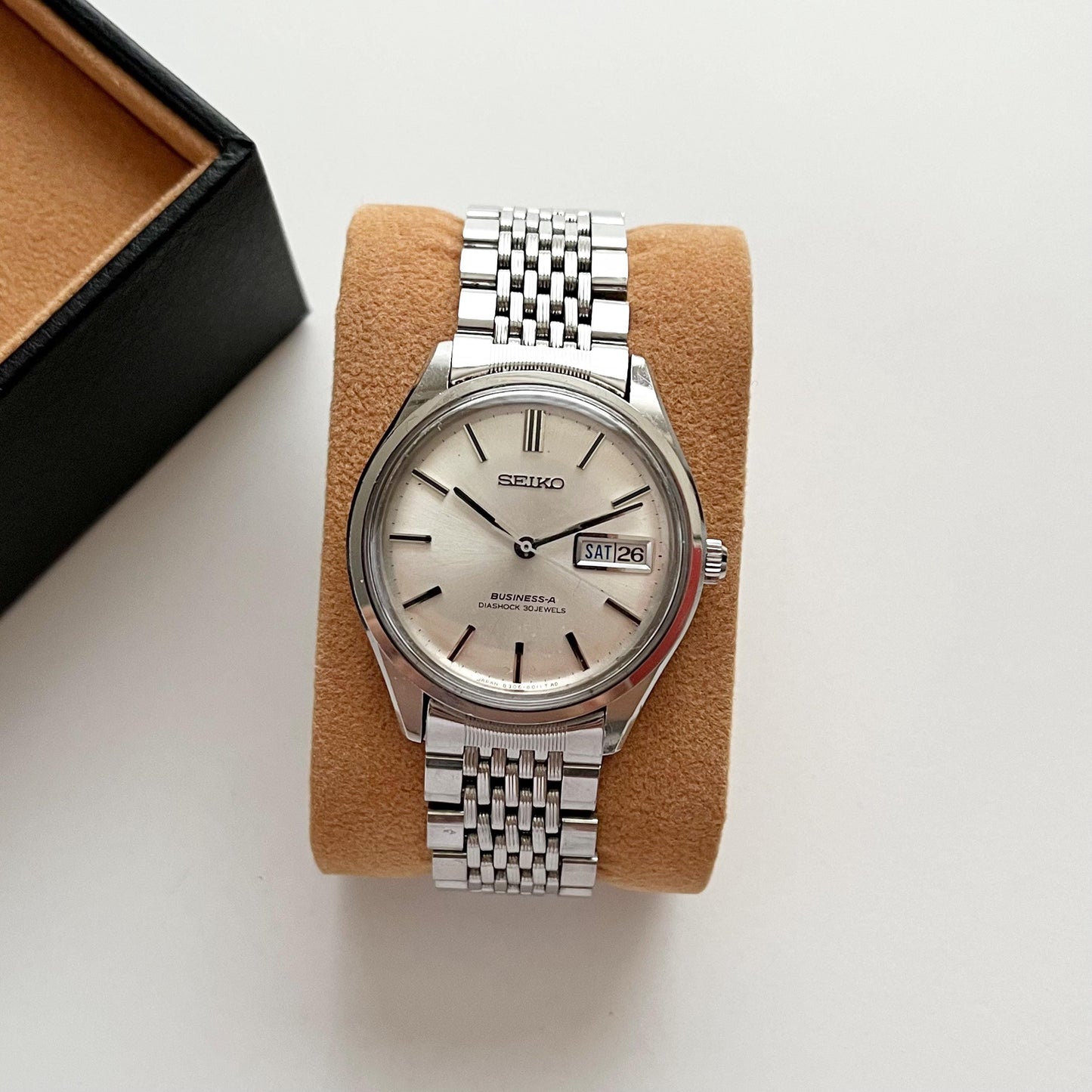 Seiko Vintage Mechanical Automatic Vintage Men’s Stainless Steel Watch, Boxed - 18.5cm