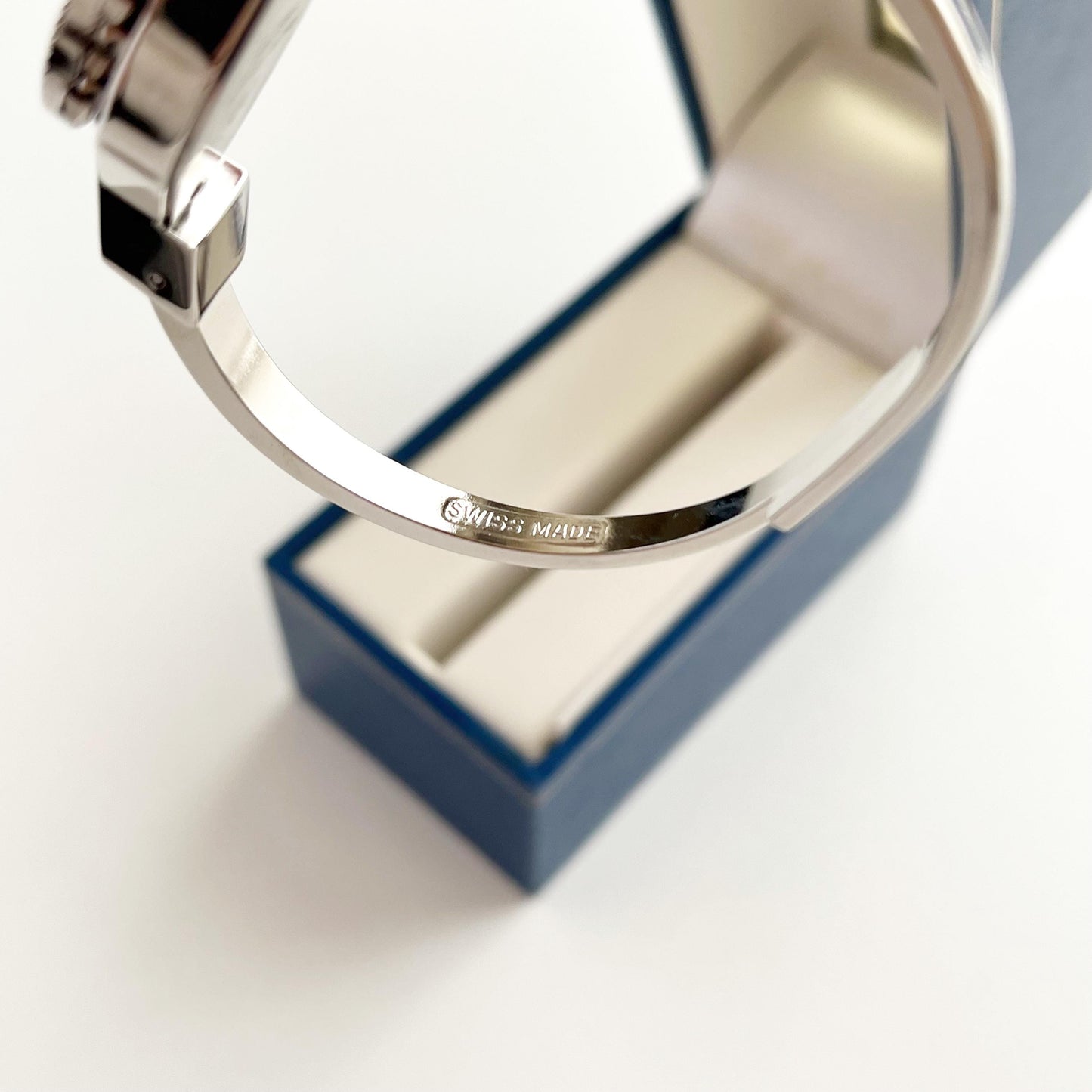 Andre Mouche Vintage Silver Watch, Boxed, Goft for Her