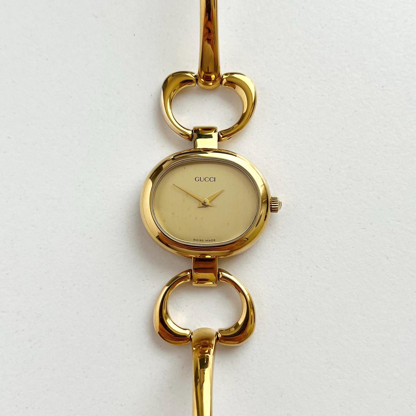 Gucci Watch, Gold Vintage Womens Bangle Boxed Watxh, Gift For Her, 16cm