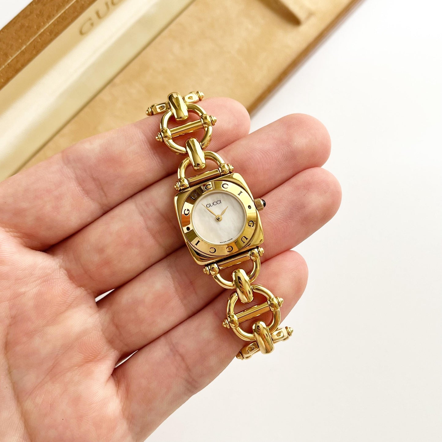 Vintage MINT Gucci Watch Gold Watch, Boxed, Gift for Her