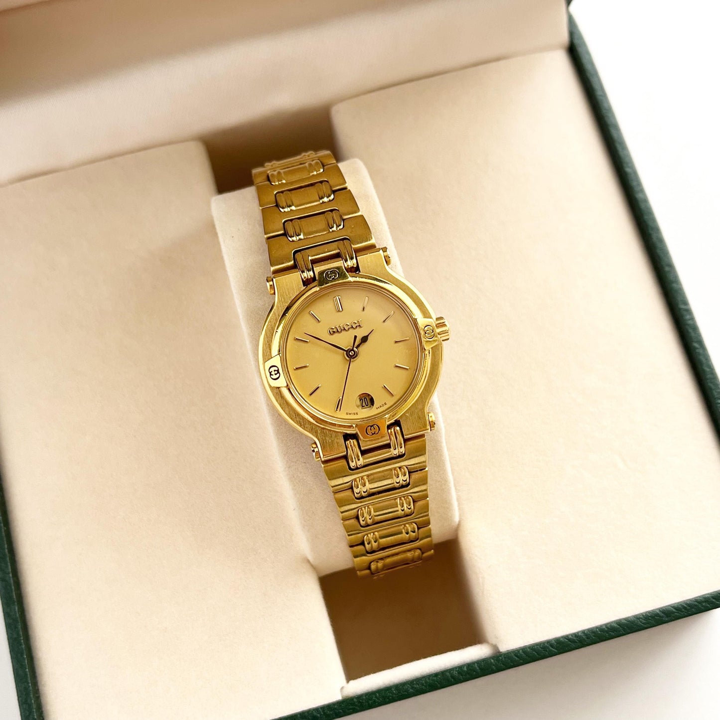 Gucci MINT Vintage Gold Women's Watch, Rare, Gift For Her, Boxed, 16.5cm
