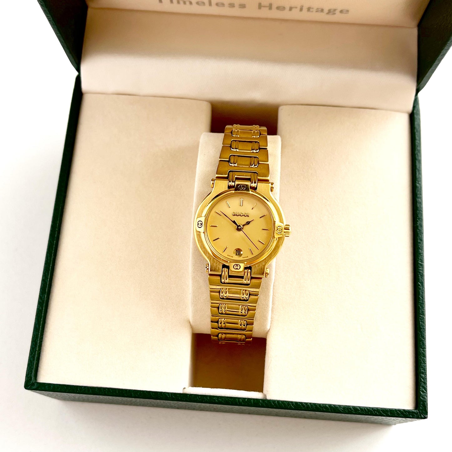 Gucci MINT Vintage Gold Women's Watch, Rare, Gift For Her, Boxed, 16.5cm