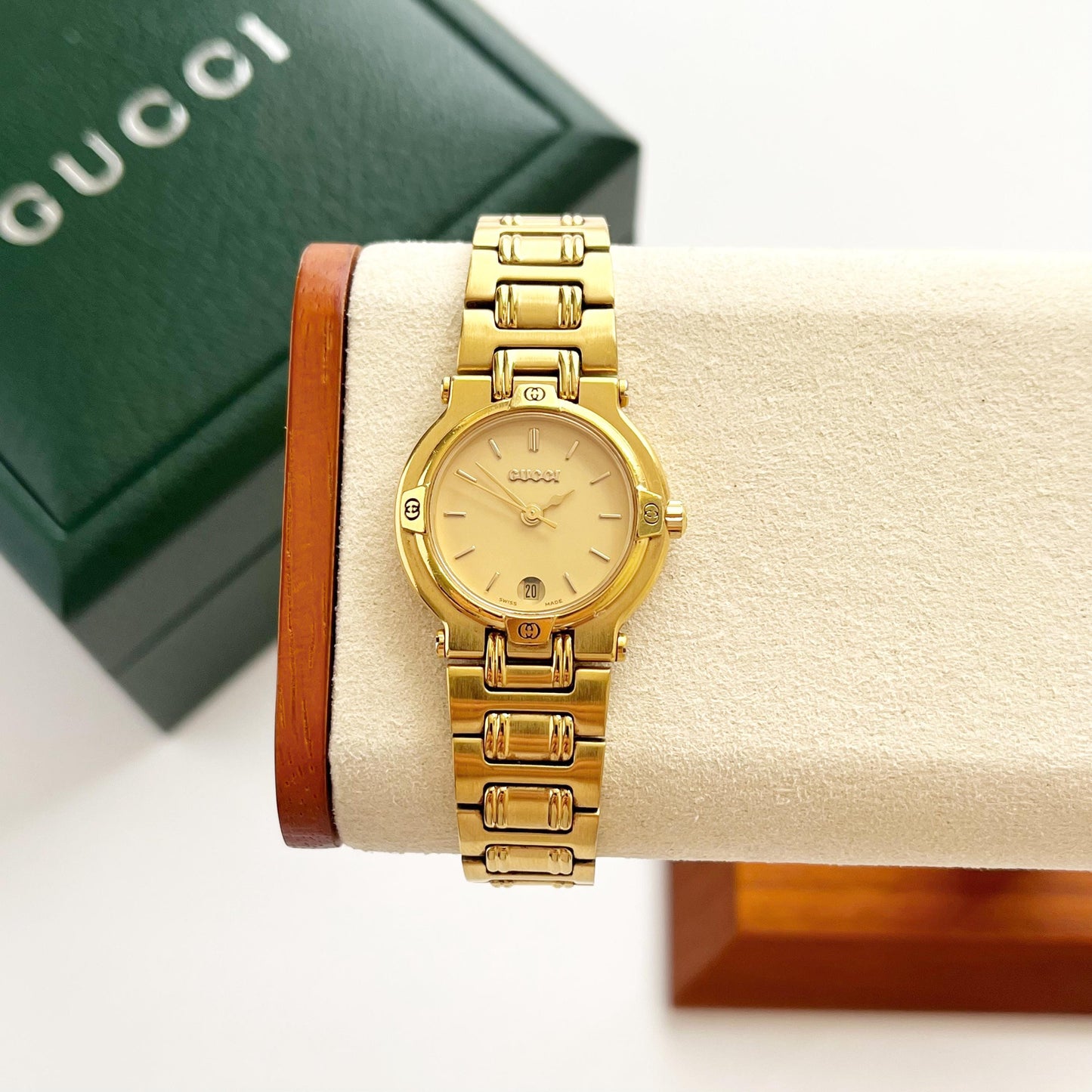 Gucci MINT Vintage Gold Women's Watch, Rare, Gift For Her, Boxed, 16.5cm