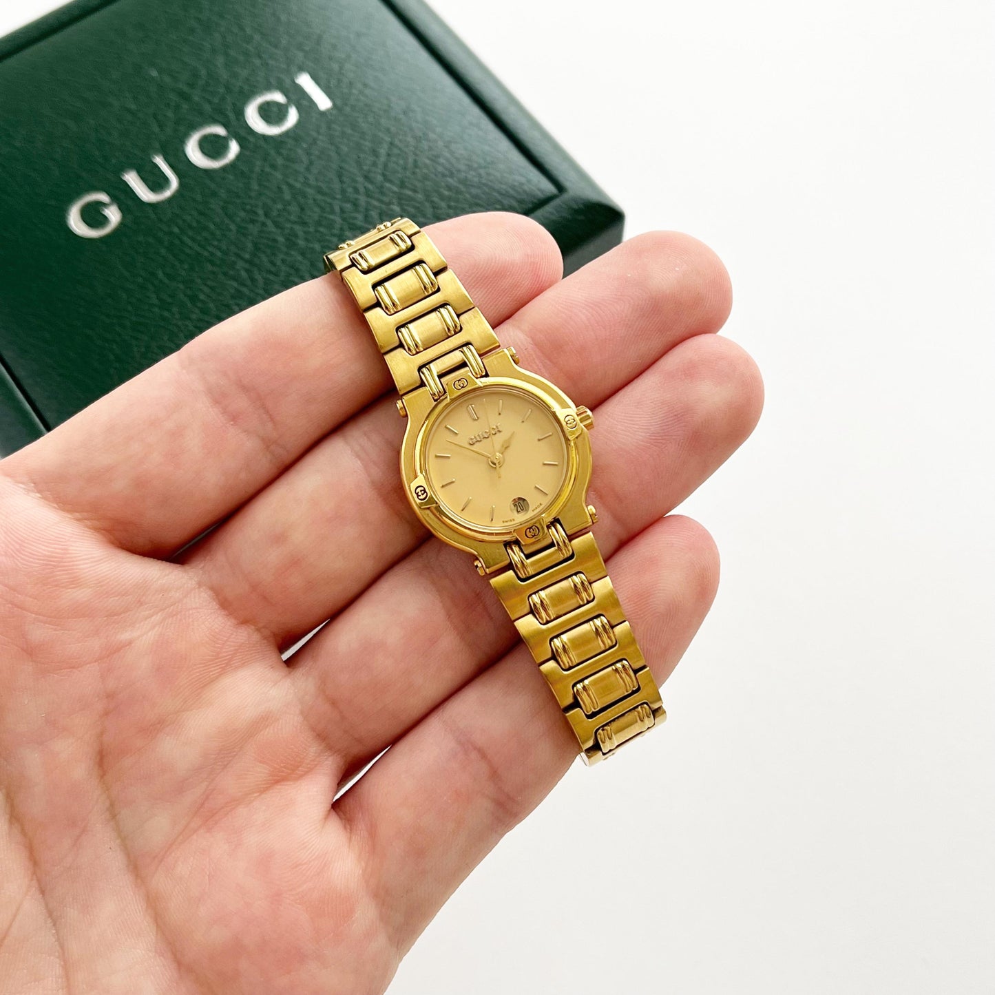 Gucci MINT Vintage Gold Women's Watch, Rare, Gift For Her, Boxed, 16.5cm