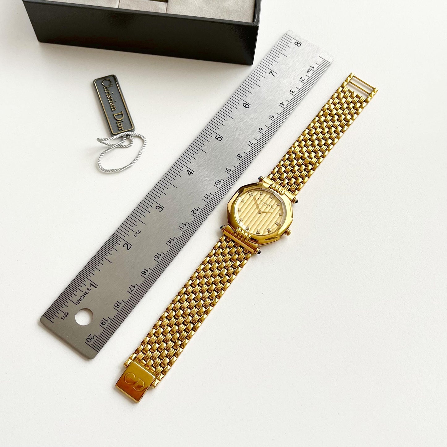 Christian Dior Vintage MINT watch, RARE Gold Womens Watch, Full Set, Boxed, Gift for Her