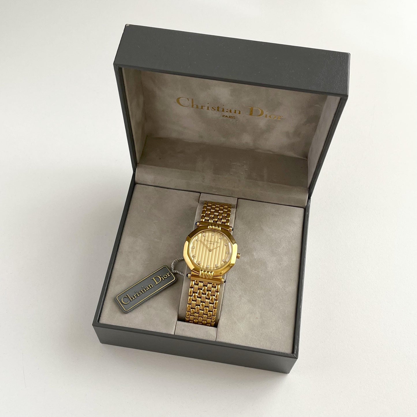 Christian Dior Vintage MINT watch, RARE Gold Womens Watch, Full Set, Boxed, Gift for Her