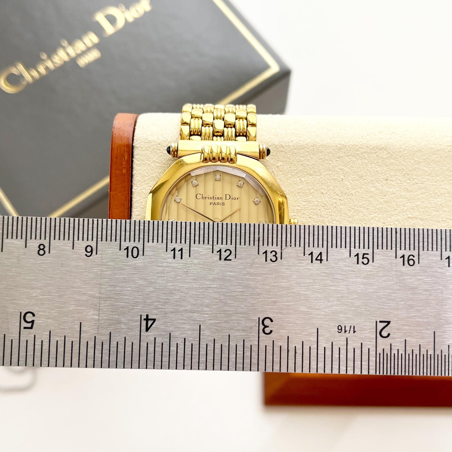 Christian Dior Vintage MINT watch, RARE Gold Womens Watch, Full Set, Boxed, Gift for Her