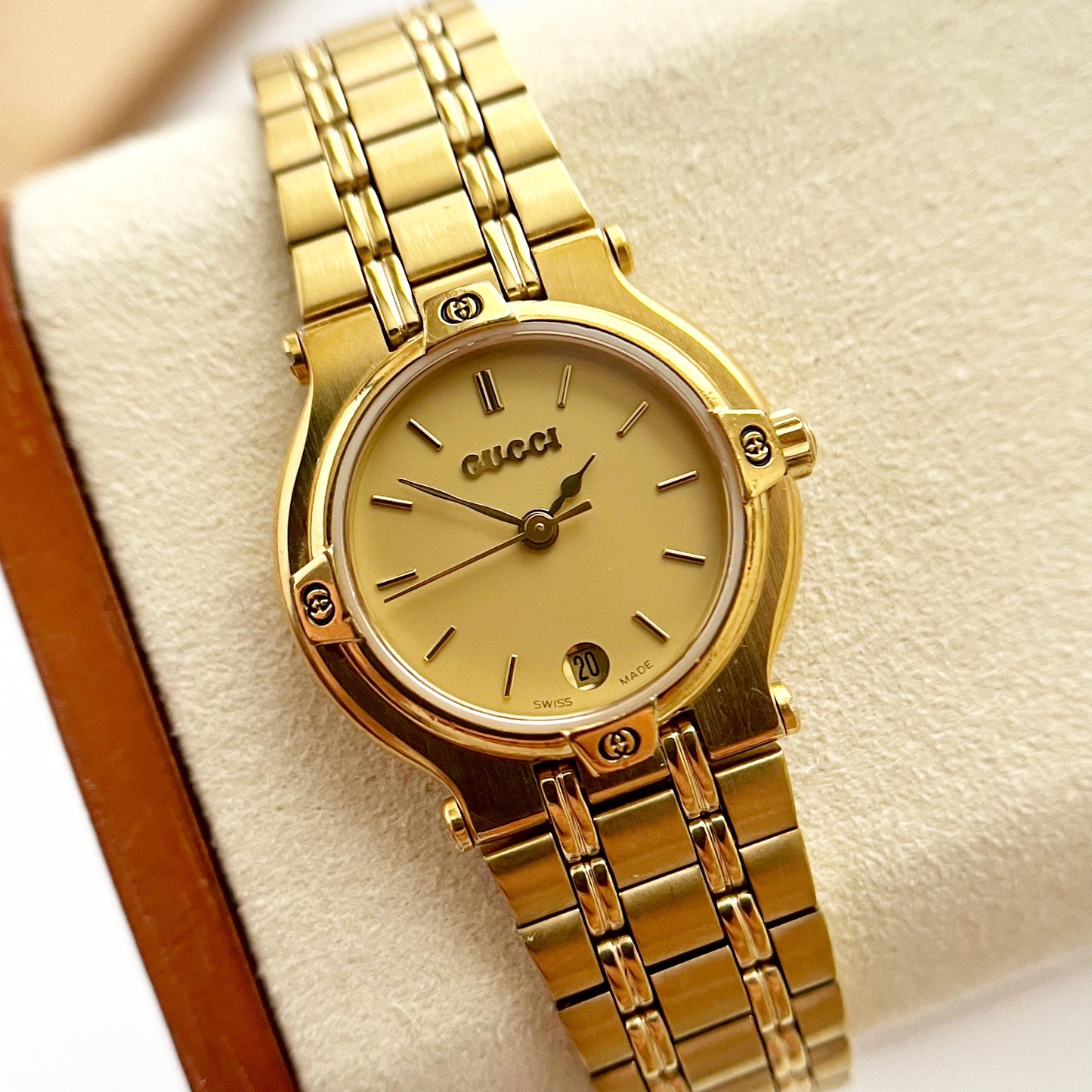 Gucci Vintage Gold Women's Watch, Gift For Her, Boxed, 18cm