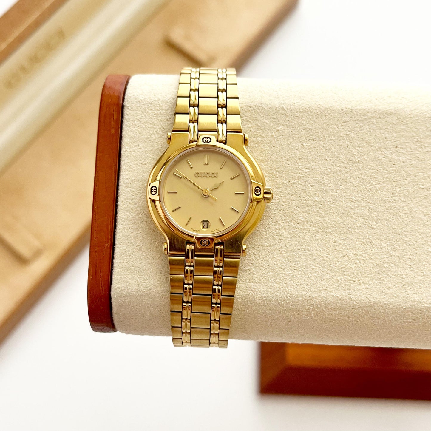 Gucci Vintage Gold Women's Watch, Gift For Her, Boxed, 18cm