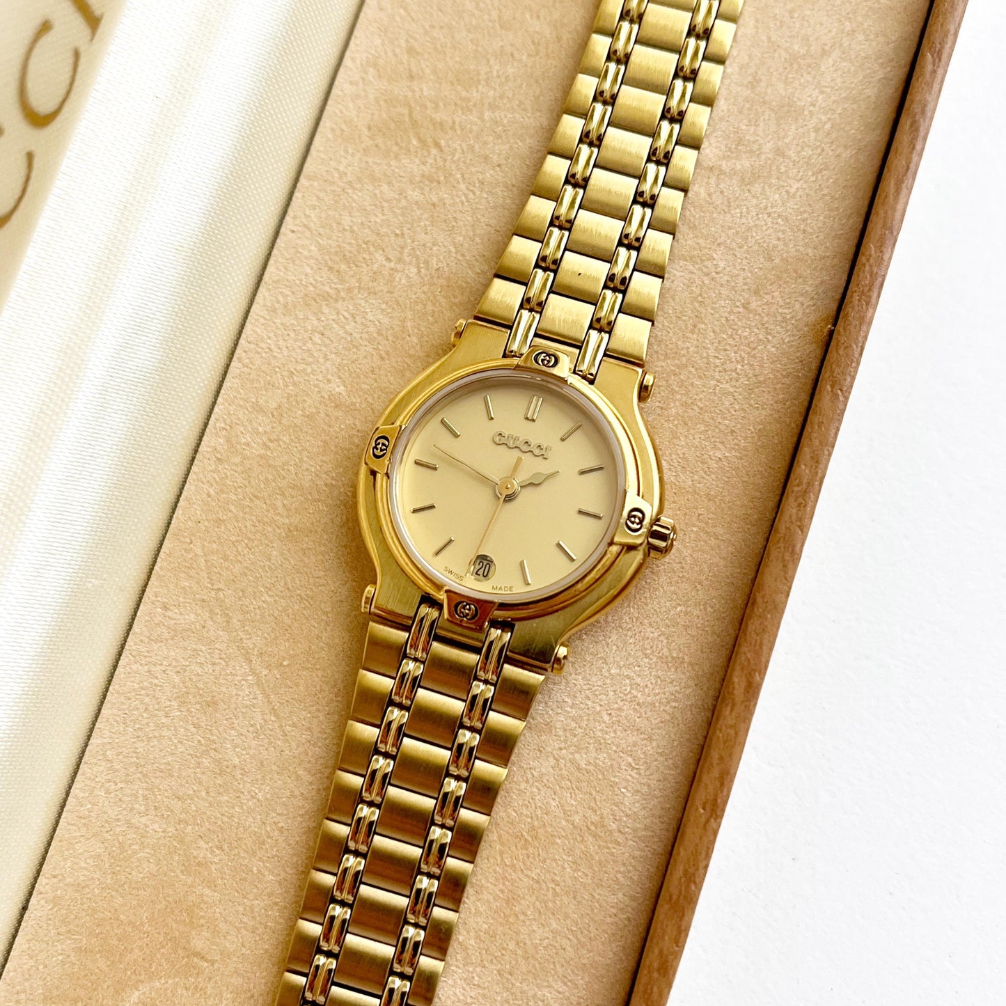 Gucci Vintage Gold Women's Watch, Gift For Her, Boxed, 18cm
