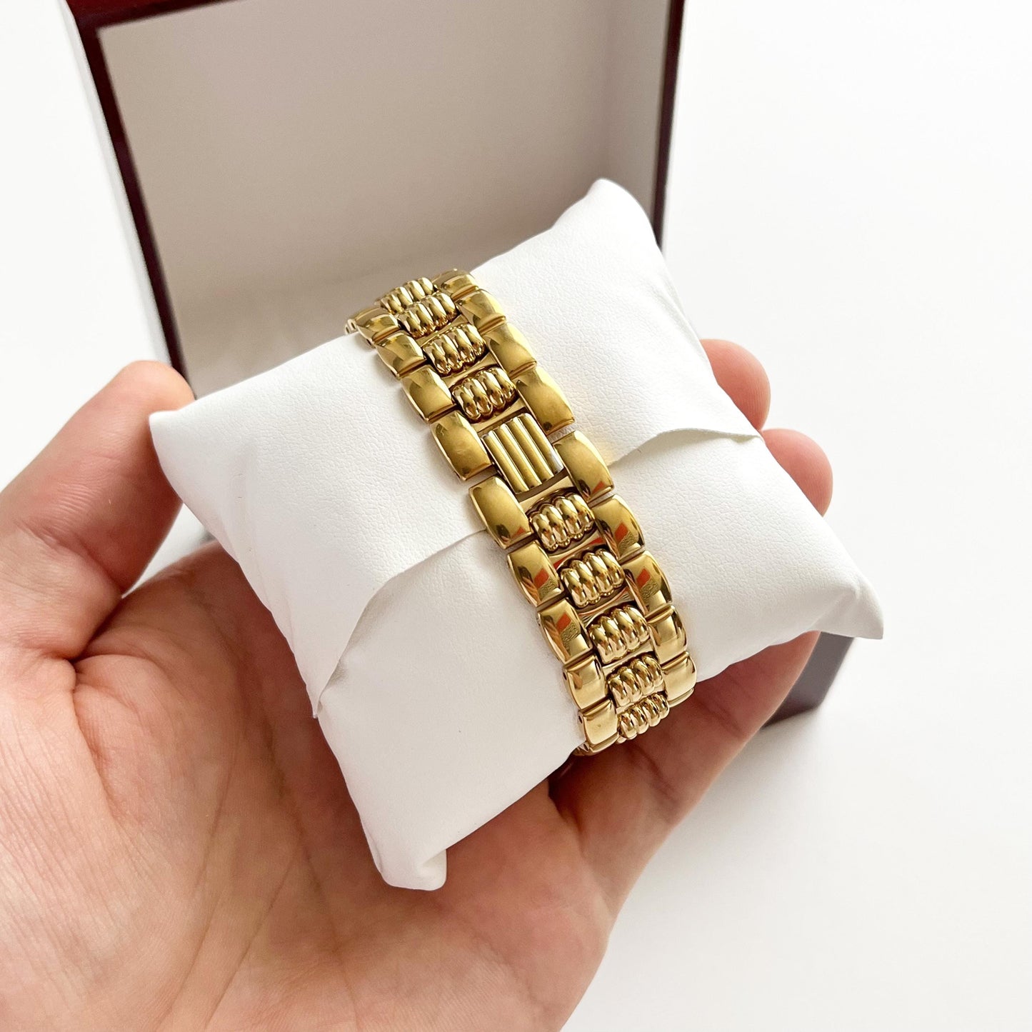 Christian Dior Vintage Womens Gold Watch, 12 stones Dial Watch, Gift for Her - 19cm