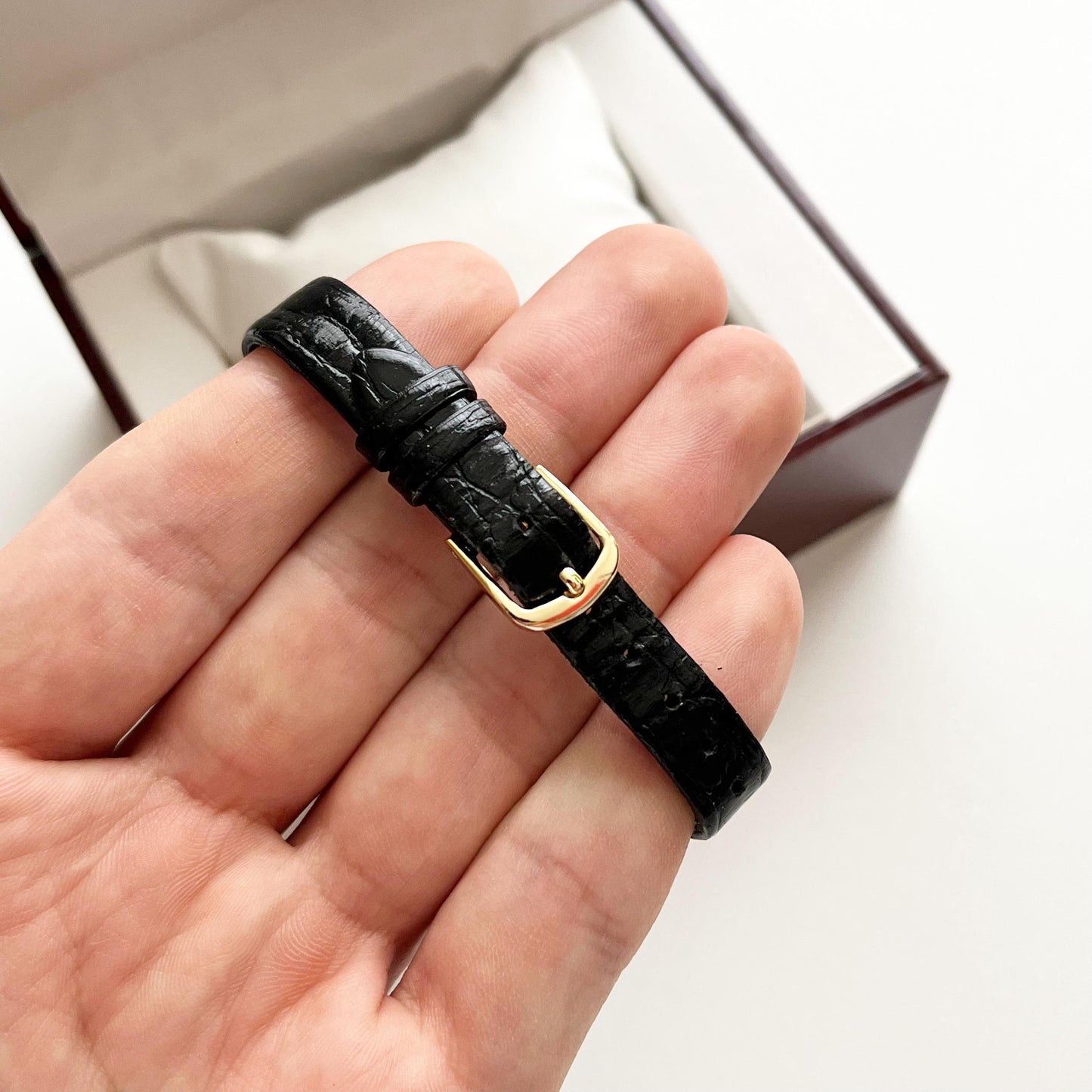 Seiko Womens Vintage Watch, Gold, Leather Band, Boxed, Gift For Her