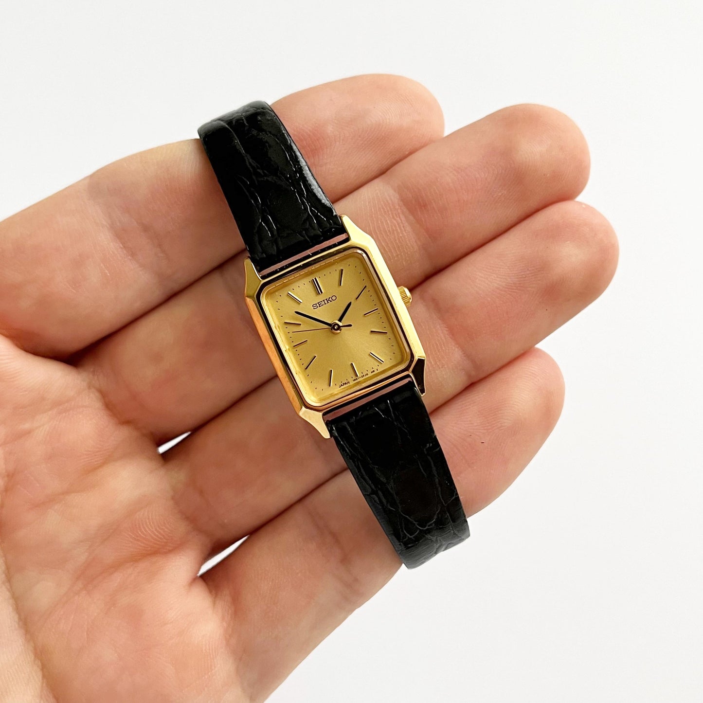 Seiko Womens Vintage Watch, Gold, Leather Band, Boxed, Gift For Her