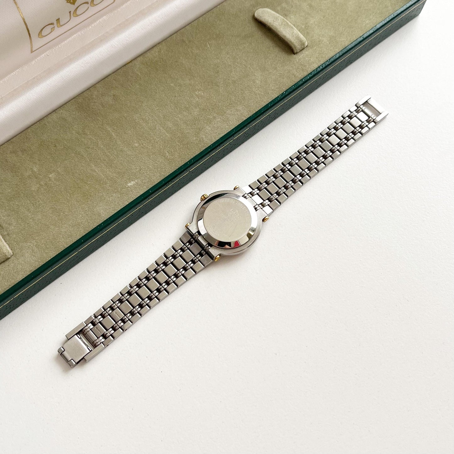 Vintage Gucci Women’s Watch, Boxed TwoTone Gucci, Gift For Her - 14.5cm