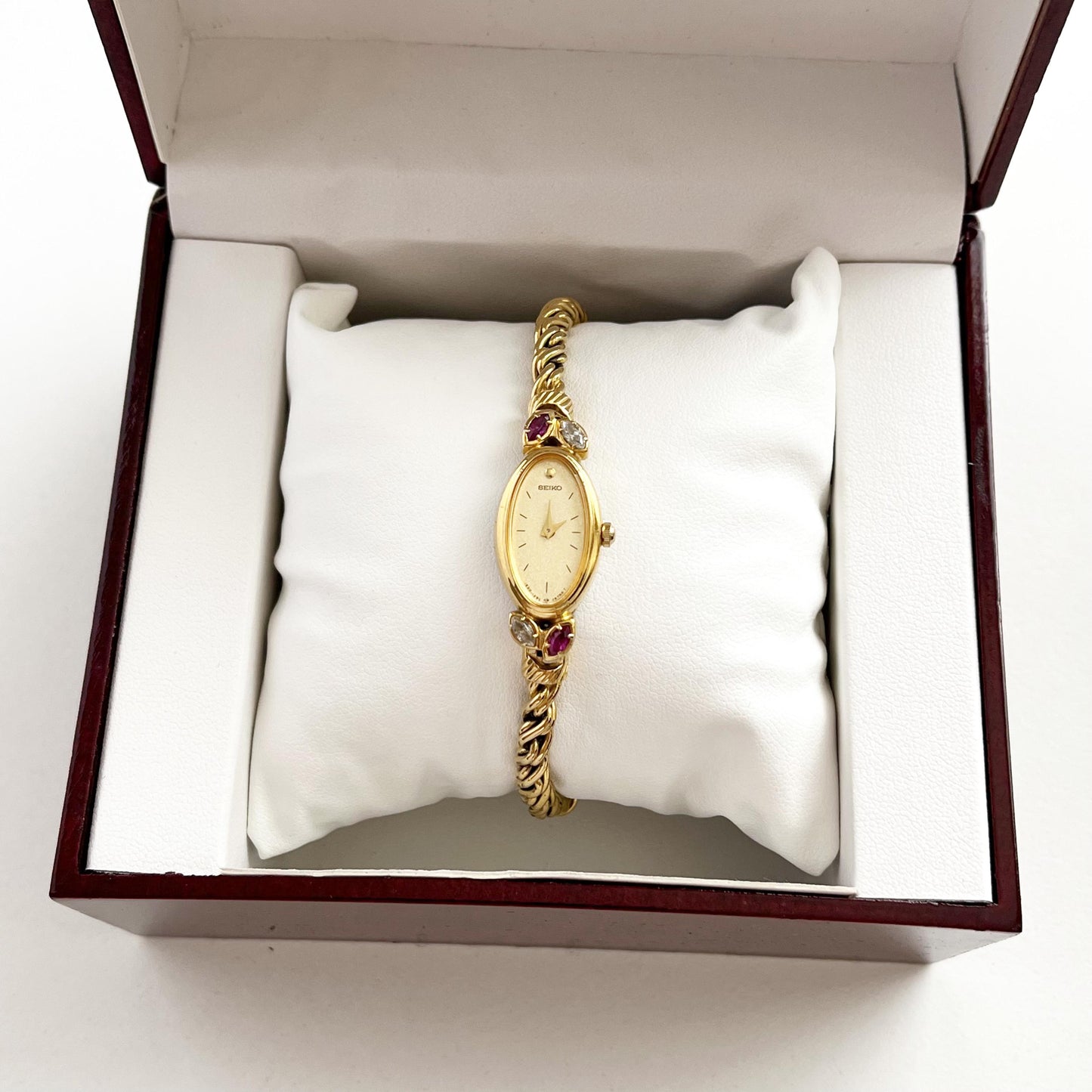 Seiko Rare Gold Tone Women’s Vintage Watch, Boxed, Gift for Her, 18cm