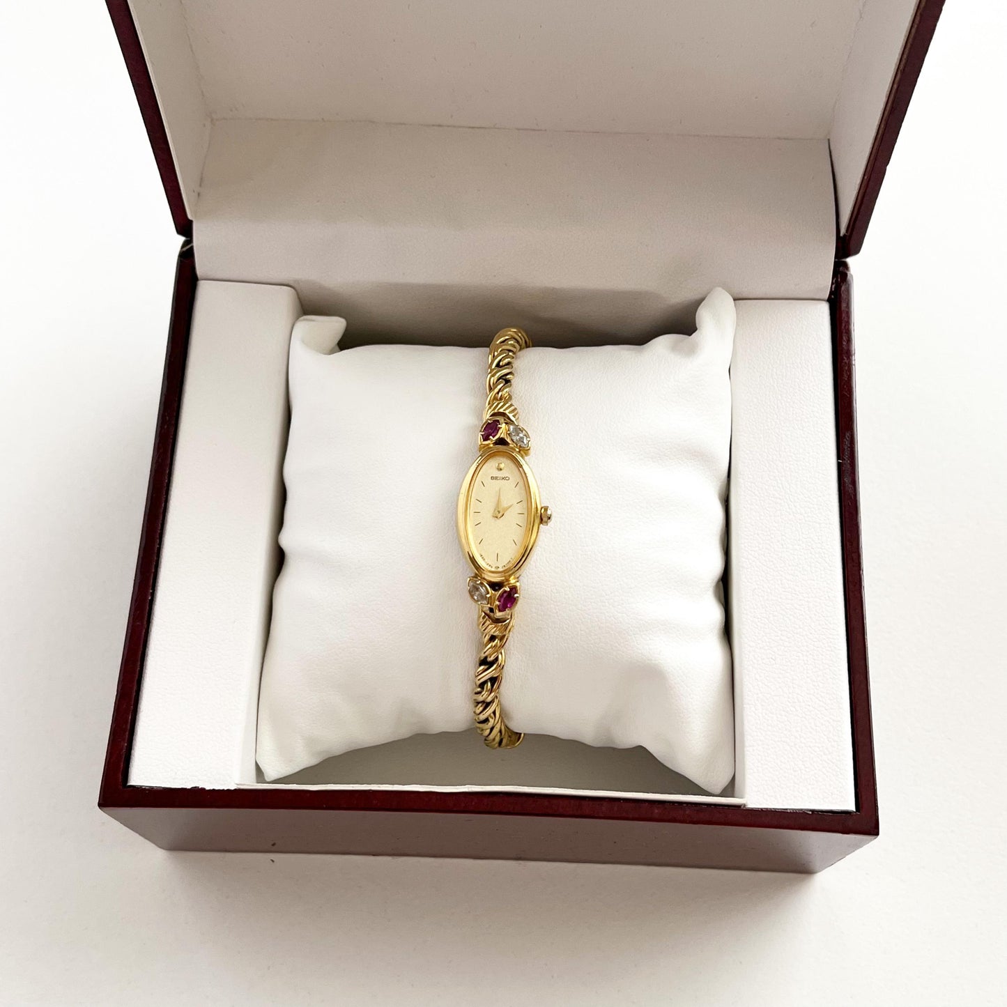 Seiko Rare Gold Tone Women’s Vintage Watch, Boxed, Gift for Her, 18cm
