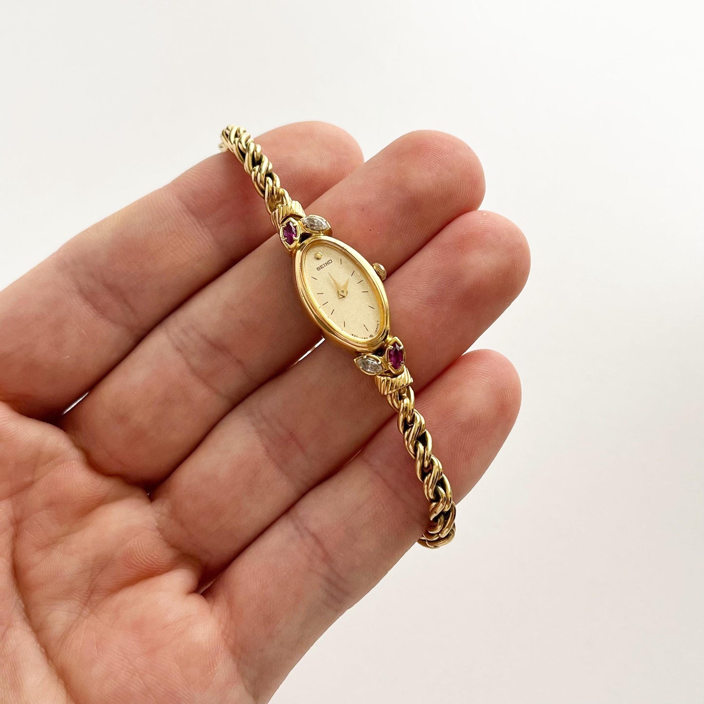 Seiko Rare Gold Tone Women’s Vintage Watch, Boxed, Gift for Her, 18cm
