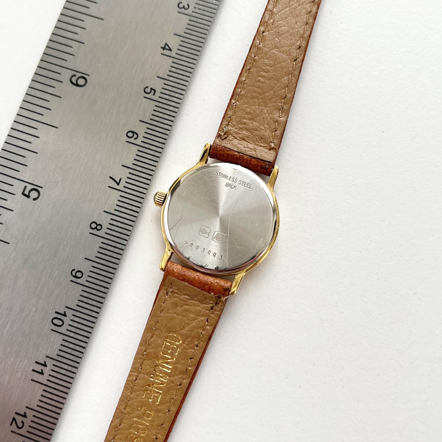 Longines Women’s Gold Vintage Watch, Brown Leather Band, Boxed, Gift for Her
