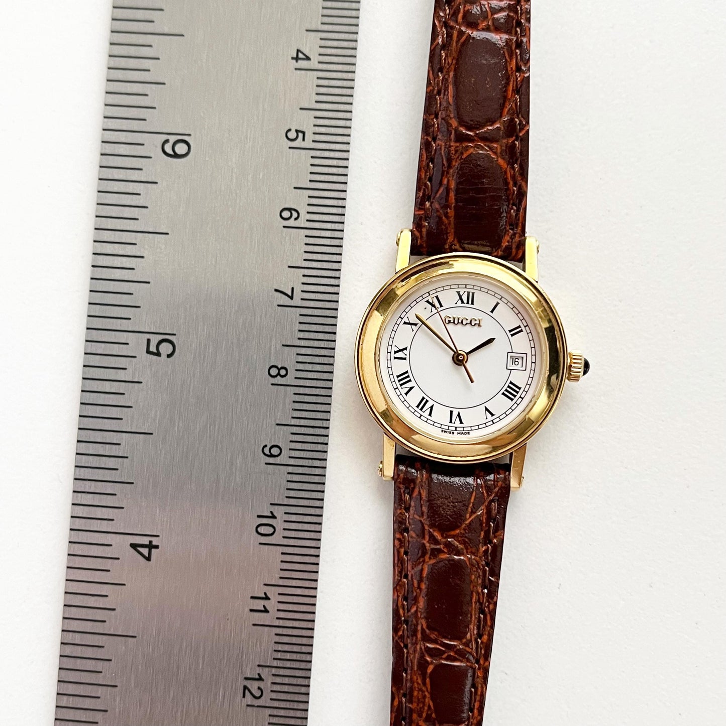 Gucci Gold Vintage Womens Watch, New Band, Gift for Her, Boxed