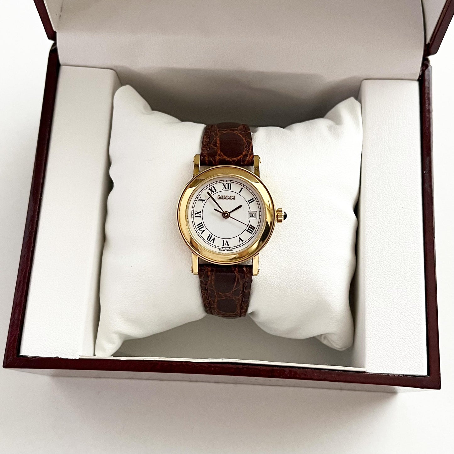 Gucci Gold Vintage Womens Watch, New Band, Gift for Her, Boxed