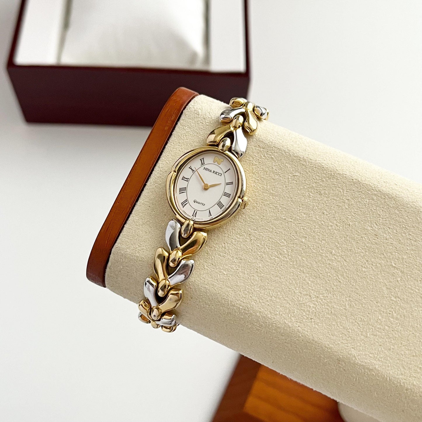Vintage Watch - Boxed gift for her, Ladies gold tone Nina Ricci Watch