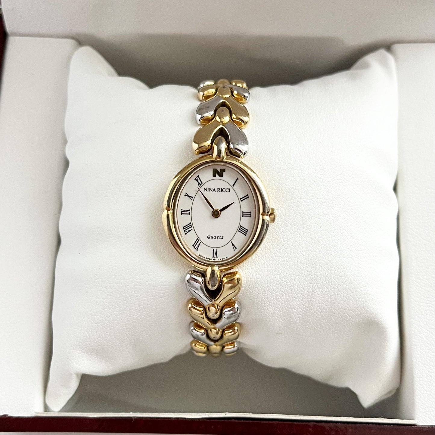 Vintage Watch - Boxed gift for her, Ladies gold tone Nina Ricci Watch