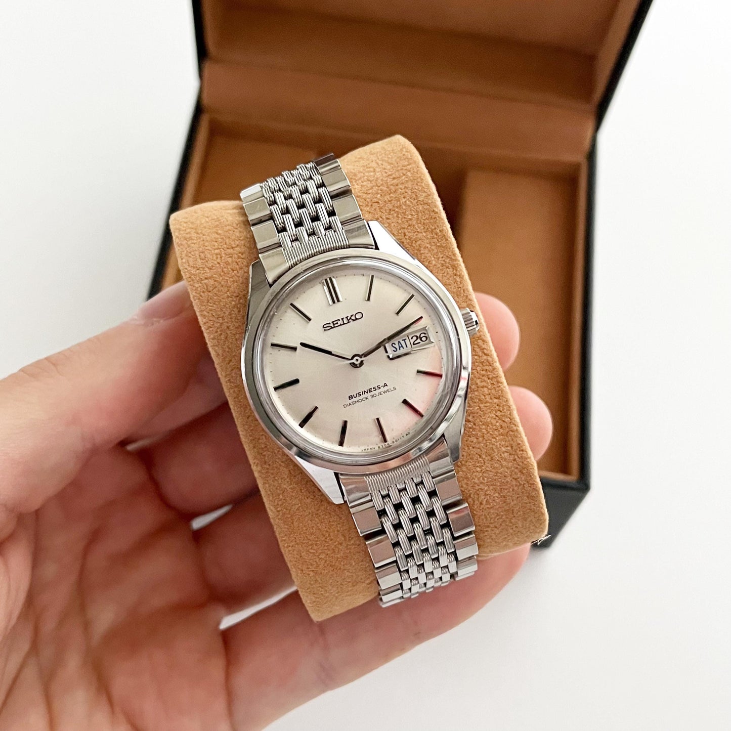 Seiko Vintage Mechanical Automatic Vintage Men’s Stainless Steel Watch, Boxed - 18.5cm