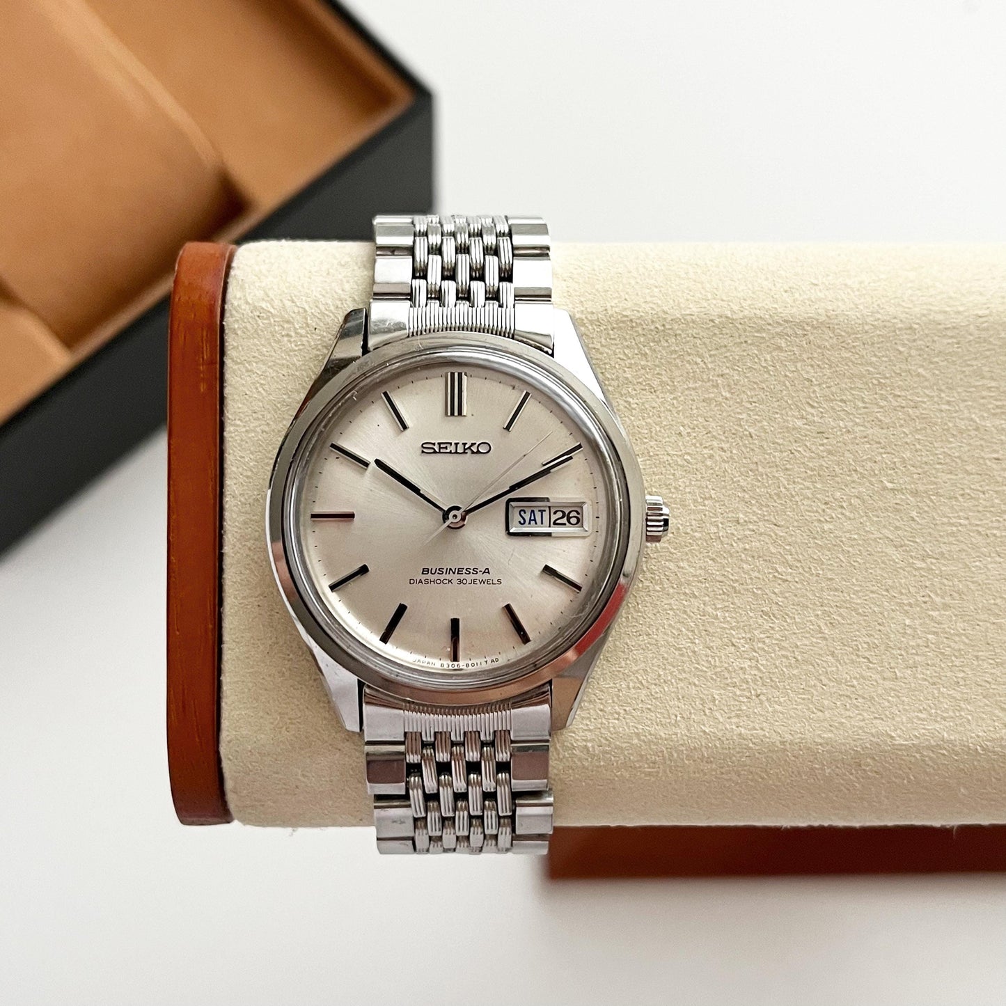 Seiko Vintage Mechanical Automatic Vintage Men’s Stainless Steel Watch, Boxed - 18.5cm