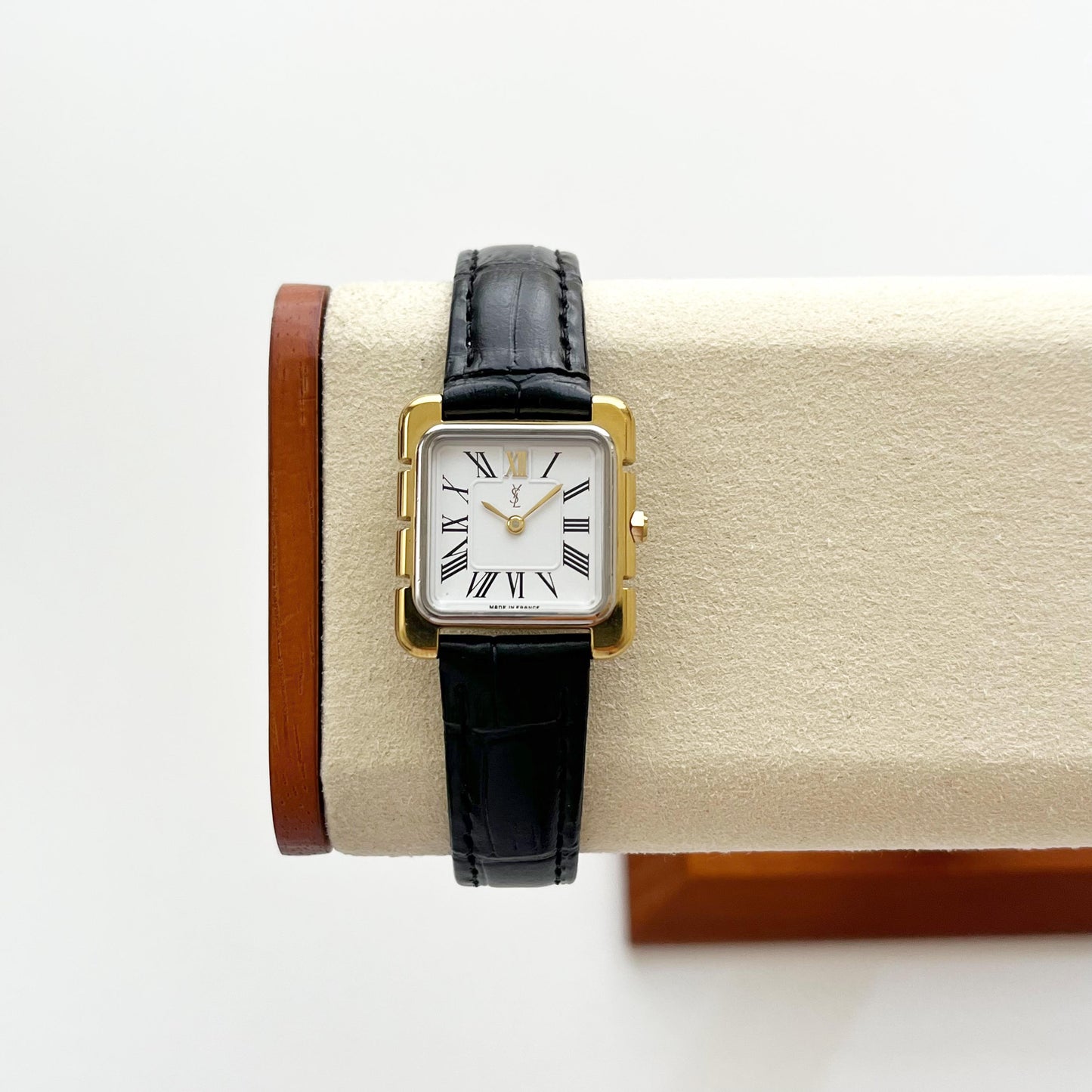 Yves Saint Laurent Square Gold Vintage Womens Watch, Gift for Her, Boxed