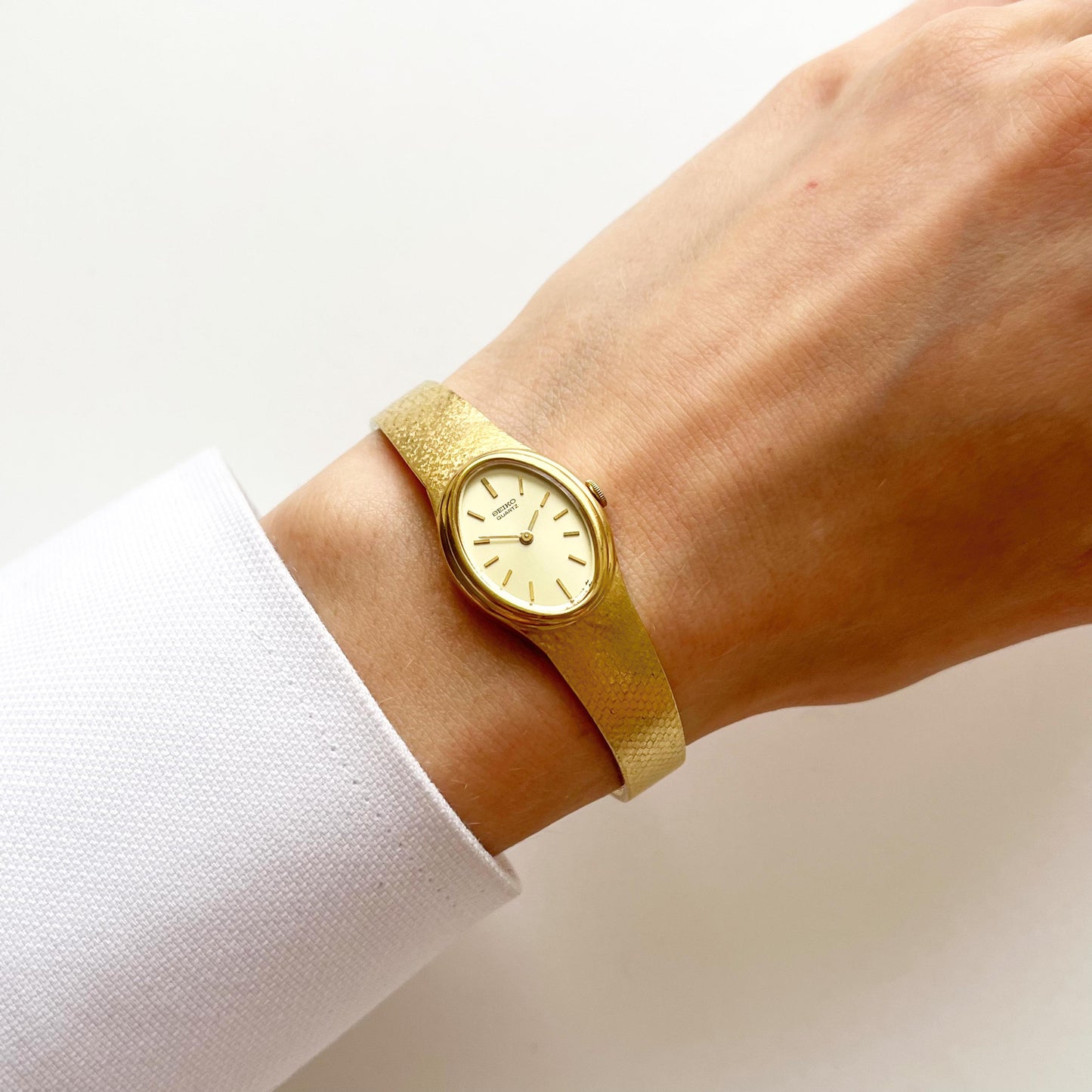 Seiko Vintage Gold Womens Watch, Boxed, Gift for Her, 16.5cm