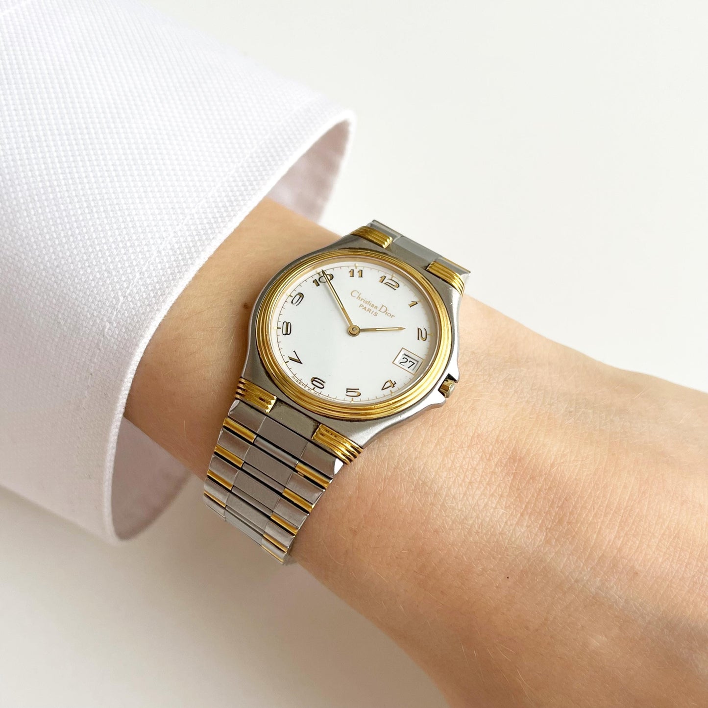 Christian Dior Vintage TwoTone Women’s Watch, Gift For Her, Boxed, 19cm