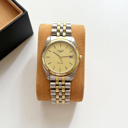 Vintage Women’s Longines, Two-Tone Date Jubilee Bracelet Watch, Gift for Her, Boxed, 18.5cm