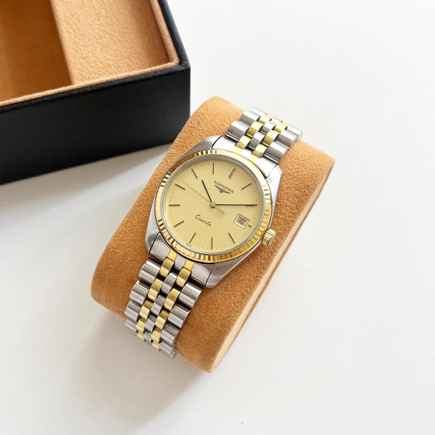 Vintage Women’s Longines, Two-Tone Date Jubilee Bracelet Watch, Gift for Her, Boxed, 18.5cm