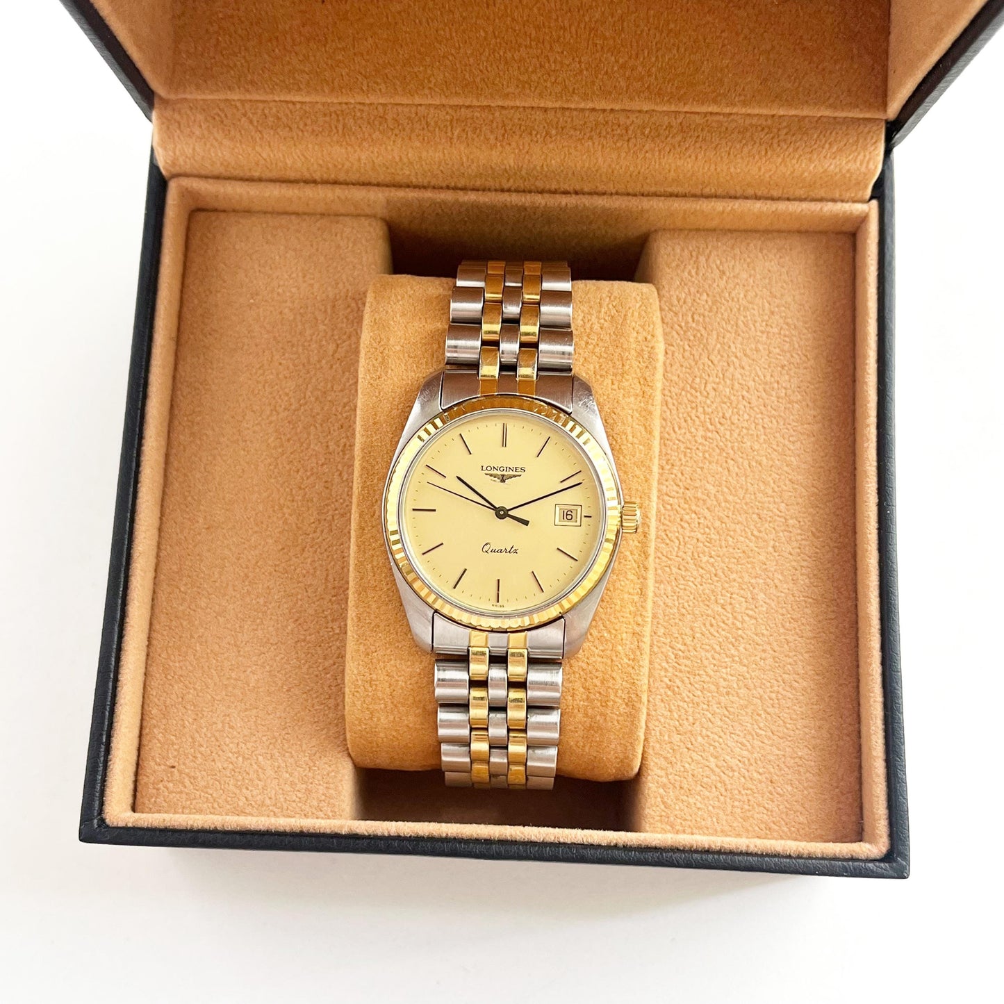 Vintage Women’s Longines, Two-Tone Date Jubilee Bracelet Watch, Gift for Her, Boxed, 18.5cm