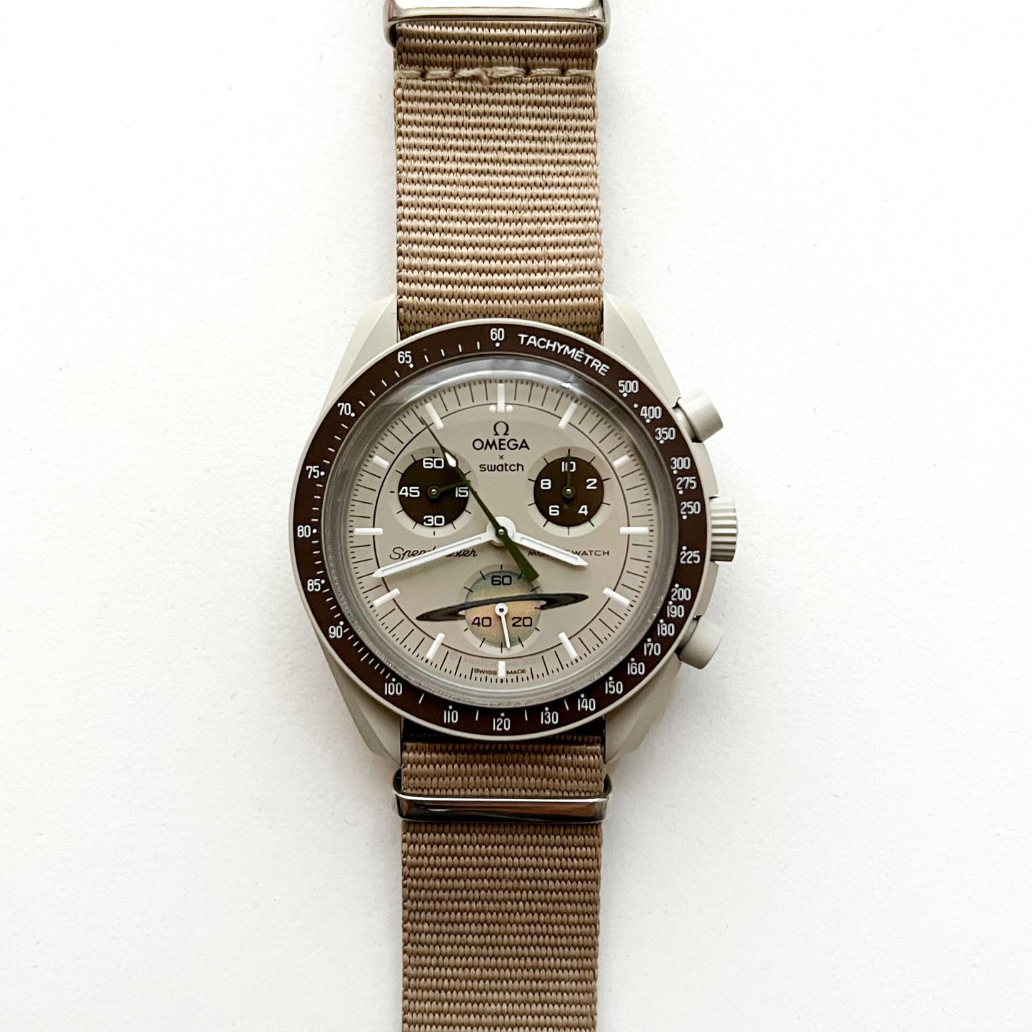 Omega x Swatch, Mission To Saturn, Full Set, 2 Bands, Mens Watch, Gift for Him