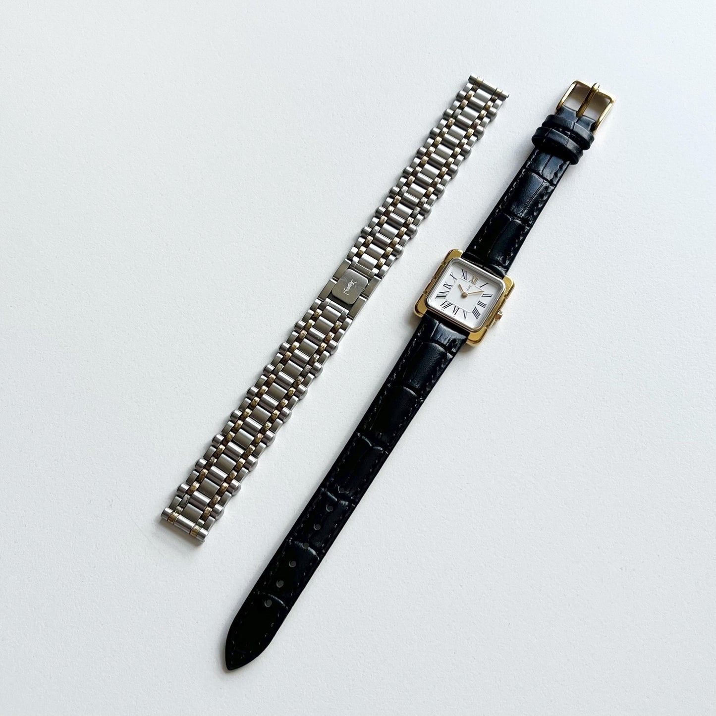 Yves Saint Laurent Square Gold Vintage Womens Watch, Gift for Her, Boxed