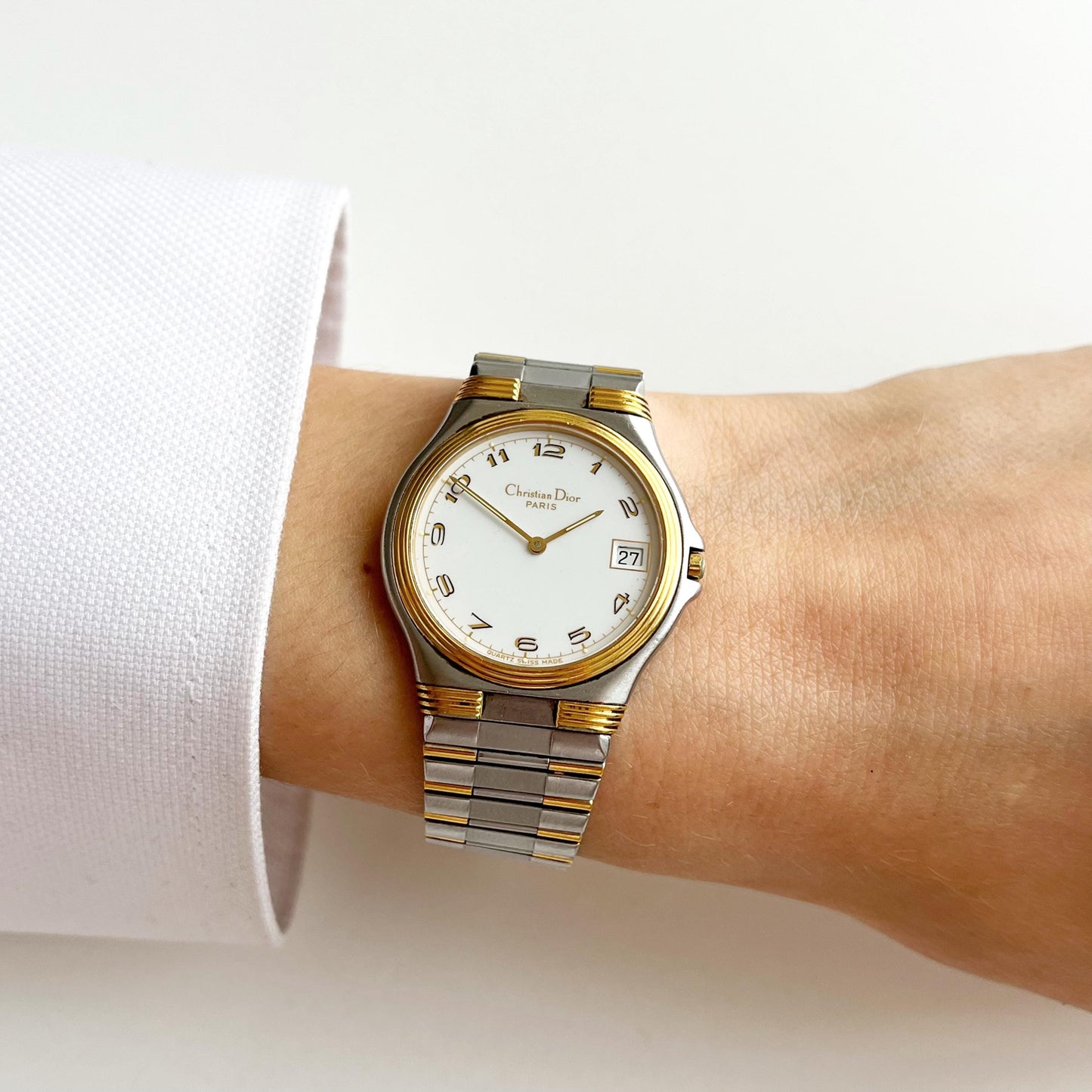 Christian Dior Vintage TwoTone Women’s Watch, Gift For Her, Boxed, 19cm