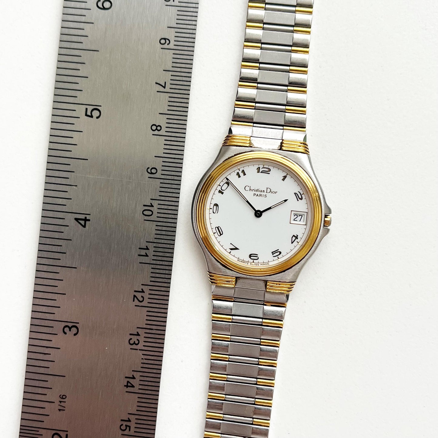 Christian Dior Vintage TwoTone Women’s Watch, Gift For Her, Boxed, 19cm