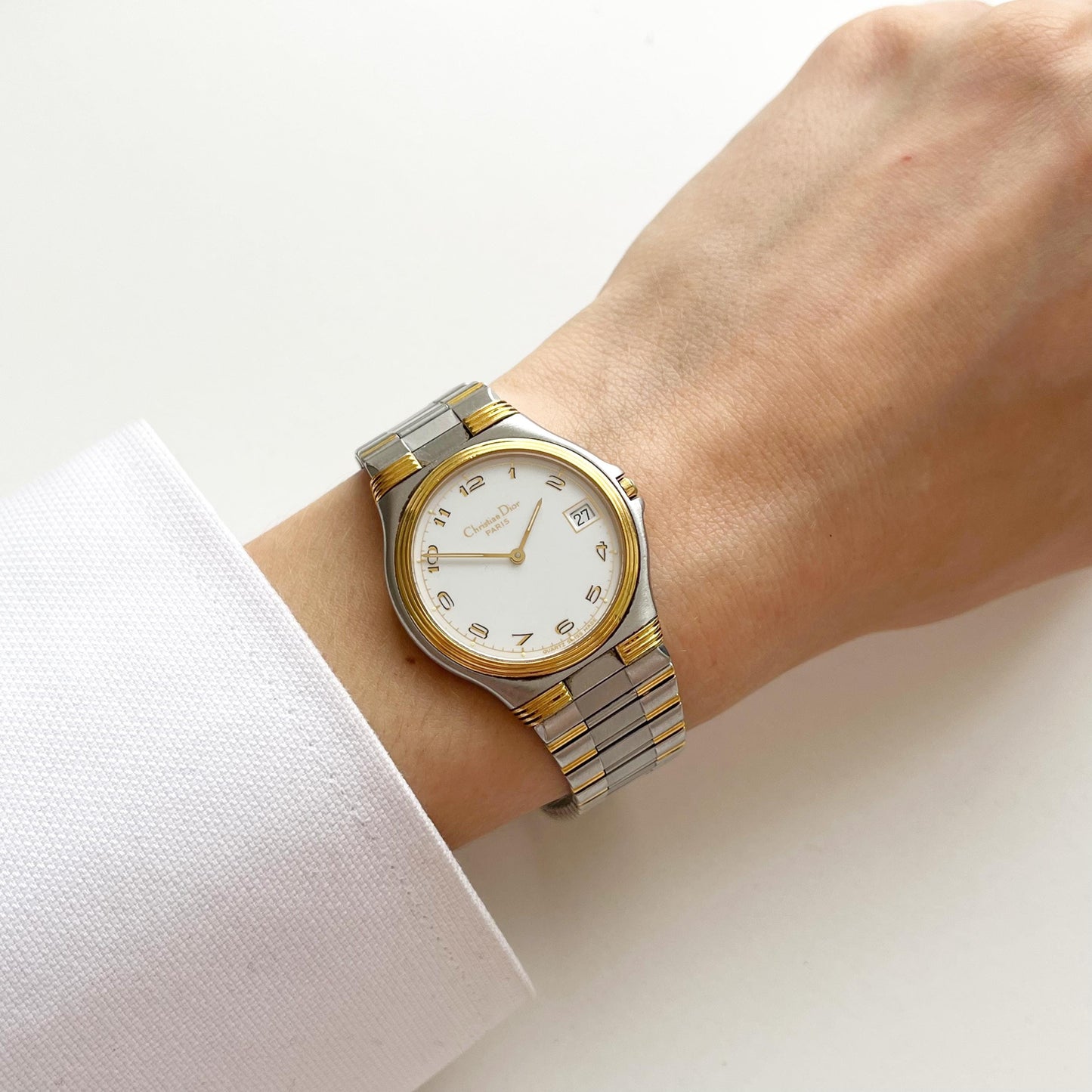 Christian Dior Vintage TwoTone Women’s Watch, Gift For Her, Boxed, 19cm